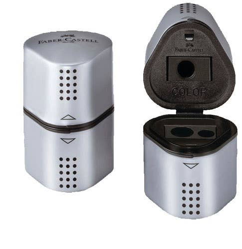 Favorite Story Faber-Castell / Creativity for Kids Grip Trio Pencil Sharpener, Silver