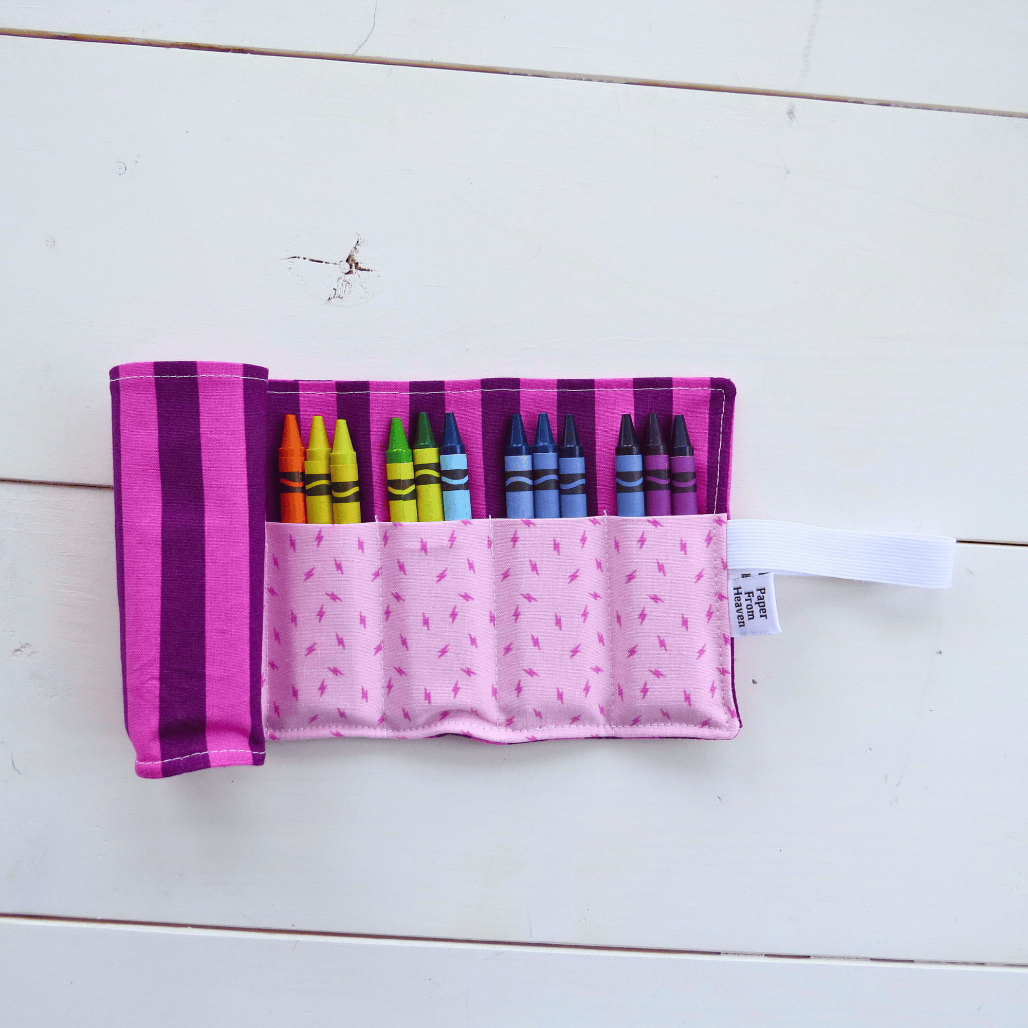 Favorite Story PaperFromHeaven Handmade Crayon Roll – Fun Fabric, Creative Storage