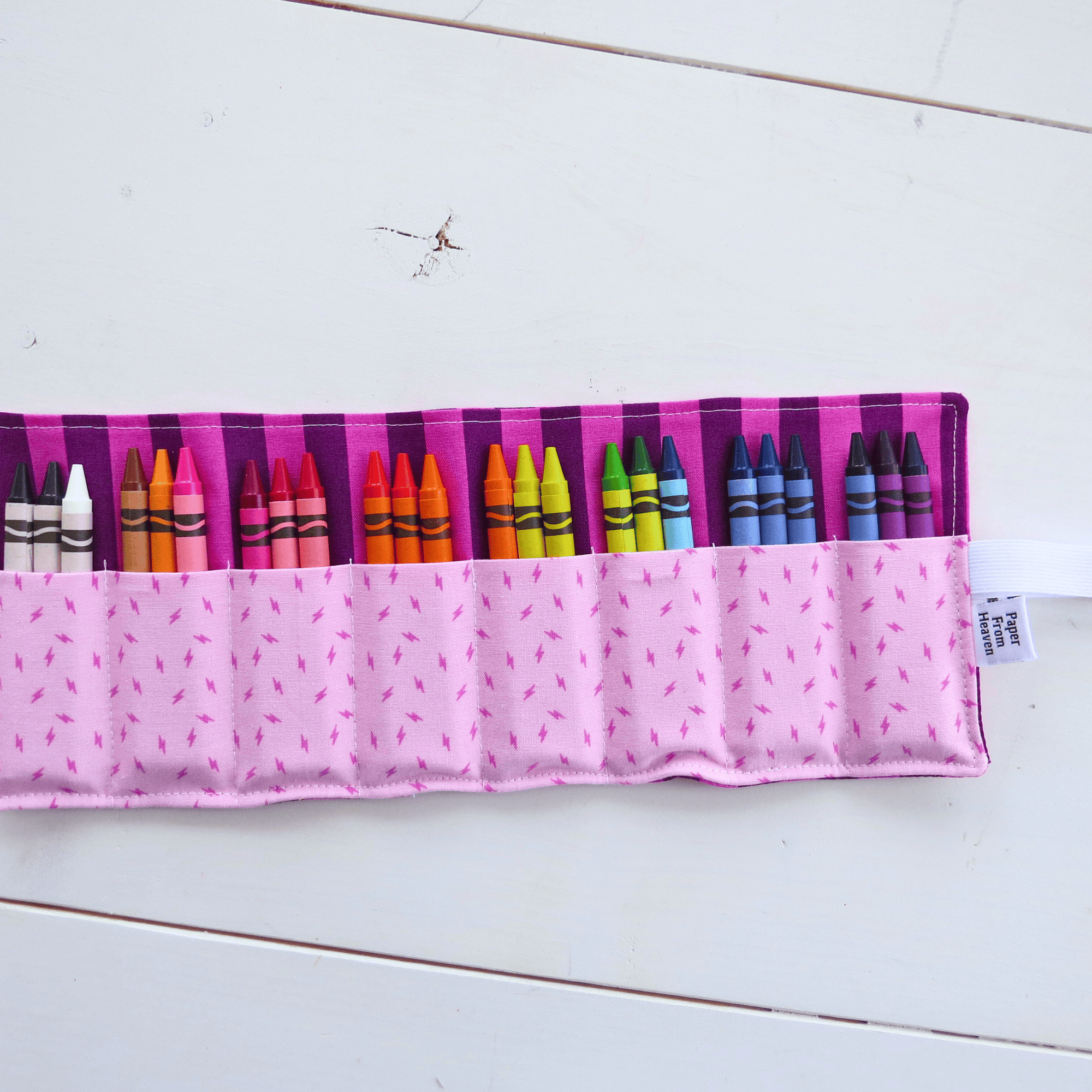Favorite Story PaperFromHeaven Handmade Crayon Roll – Fun Fabric, Creative Storage