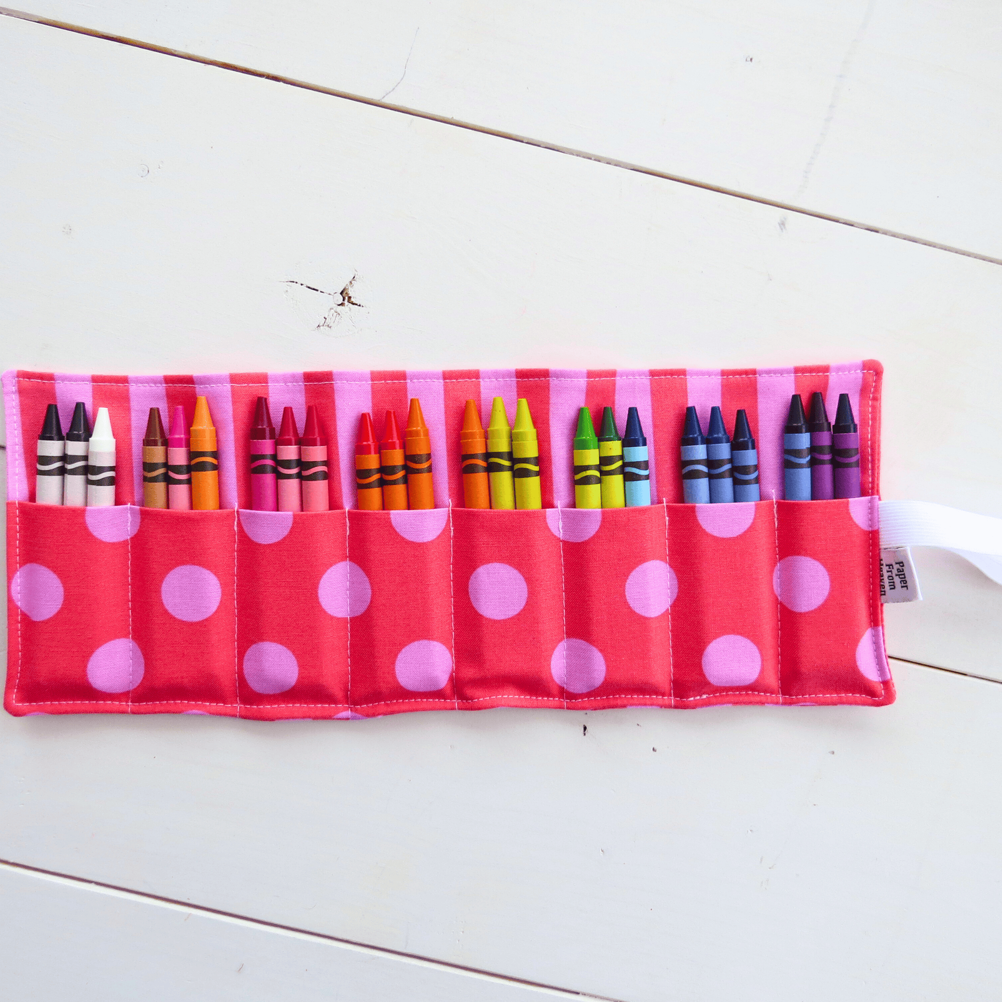 Favorite Story PaperFromHeaven Handmade Crayon Roll Holder – Kids Stocking Stuffer
