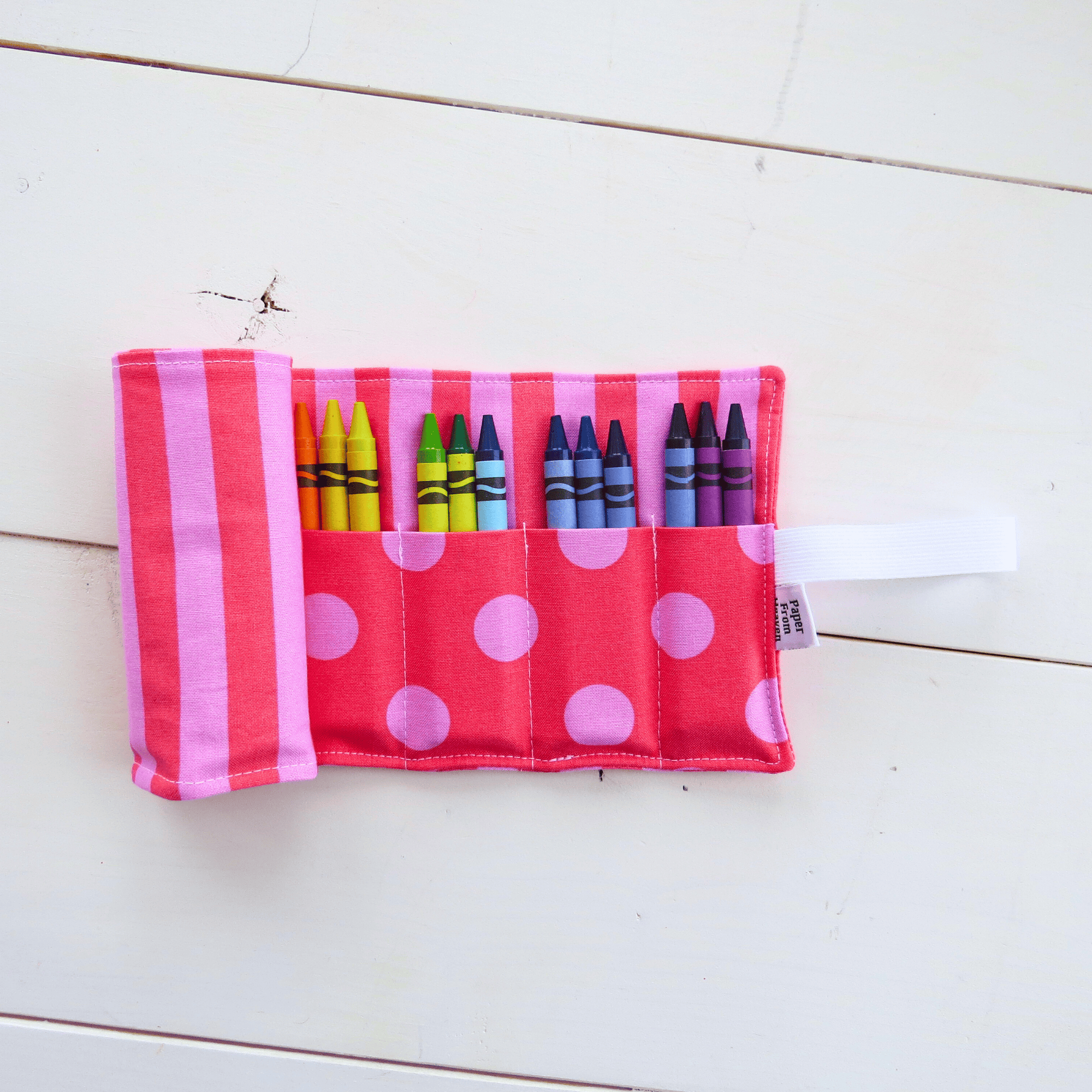 Favorite Story PaperFromHeaven Handmade Crayon Roll Holder – Kids Stocking Stuffer