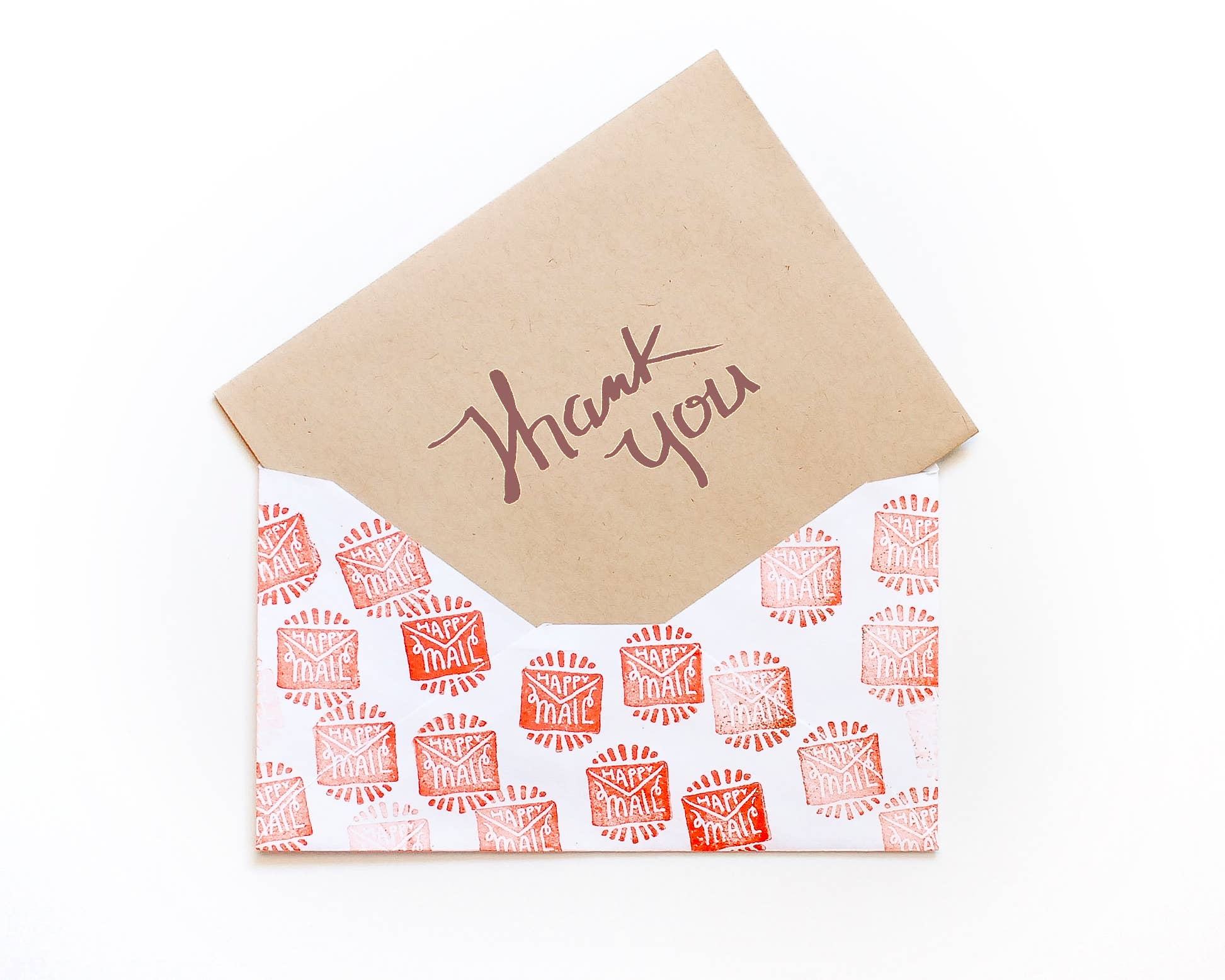 Favorite Story Peppercorn Paper Happy Mail Rubber Stamp