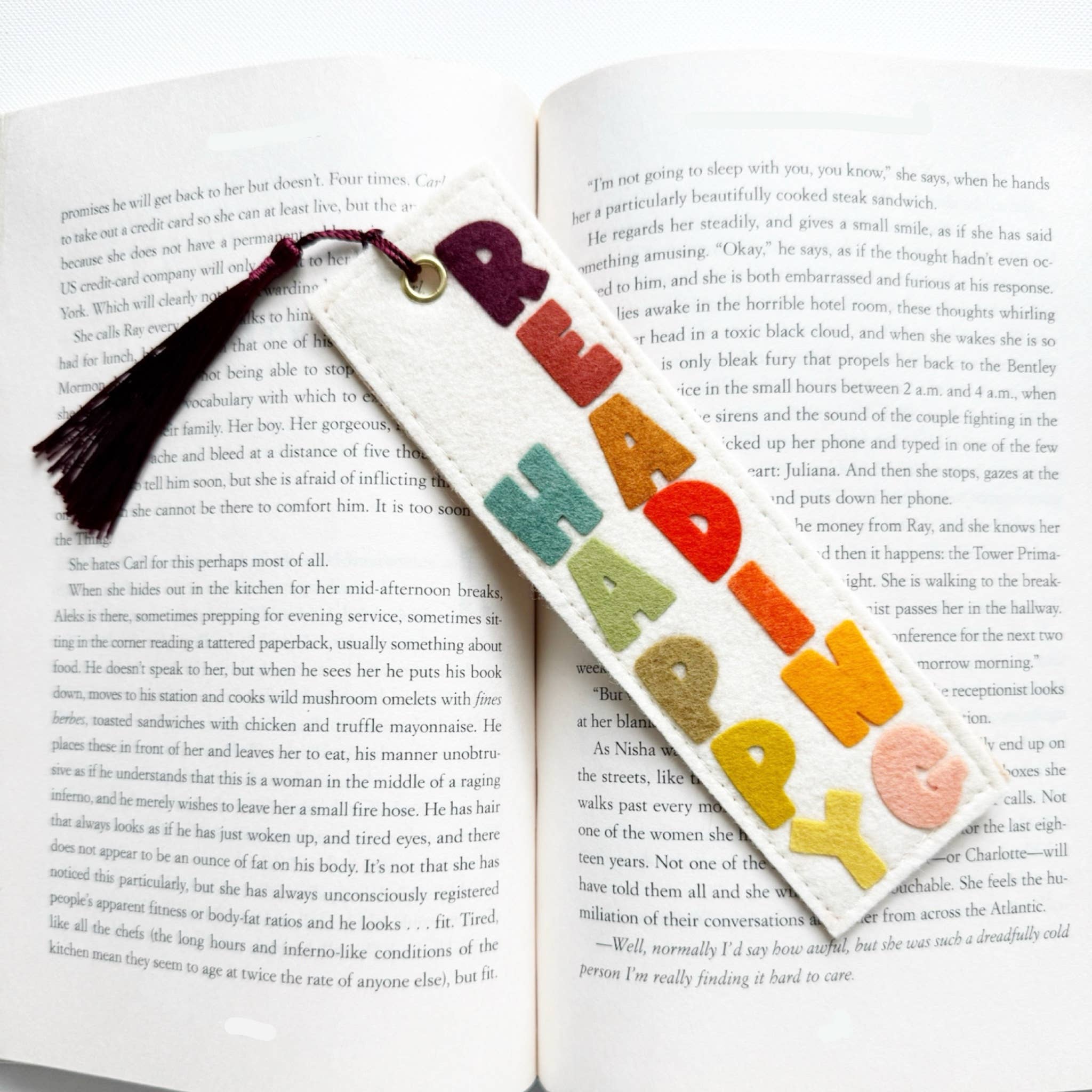 Favorite Story Milo & Mollie Happy Reading Felt Bookmark 