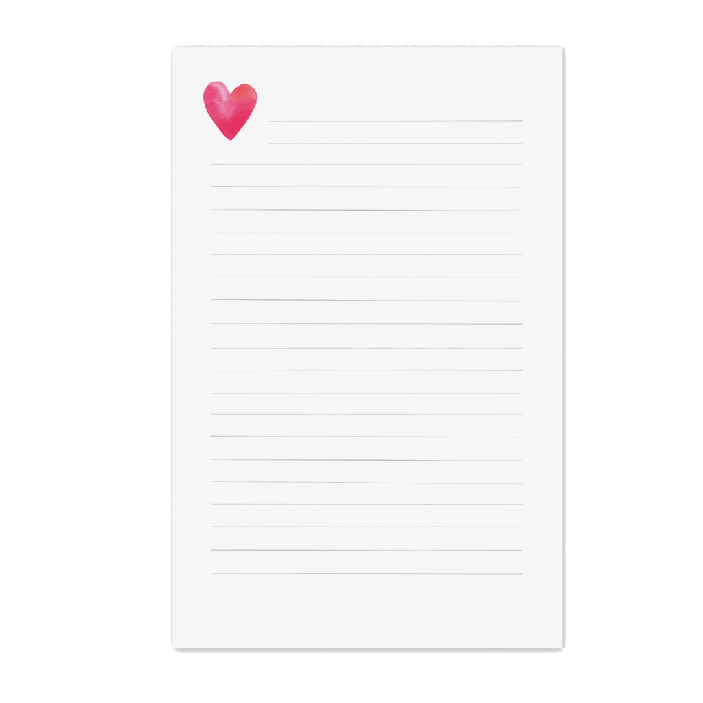 Favorite Story E. Frances Paper Heart Lined Notepad