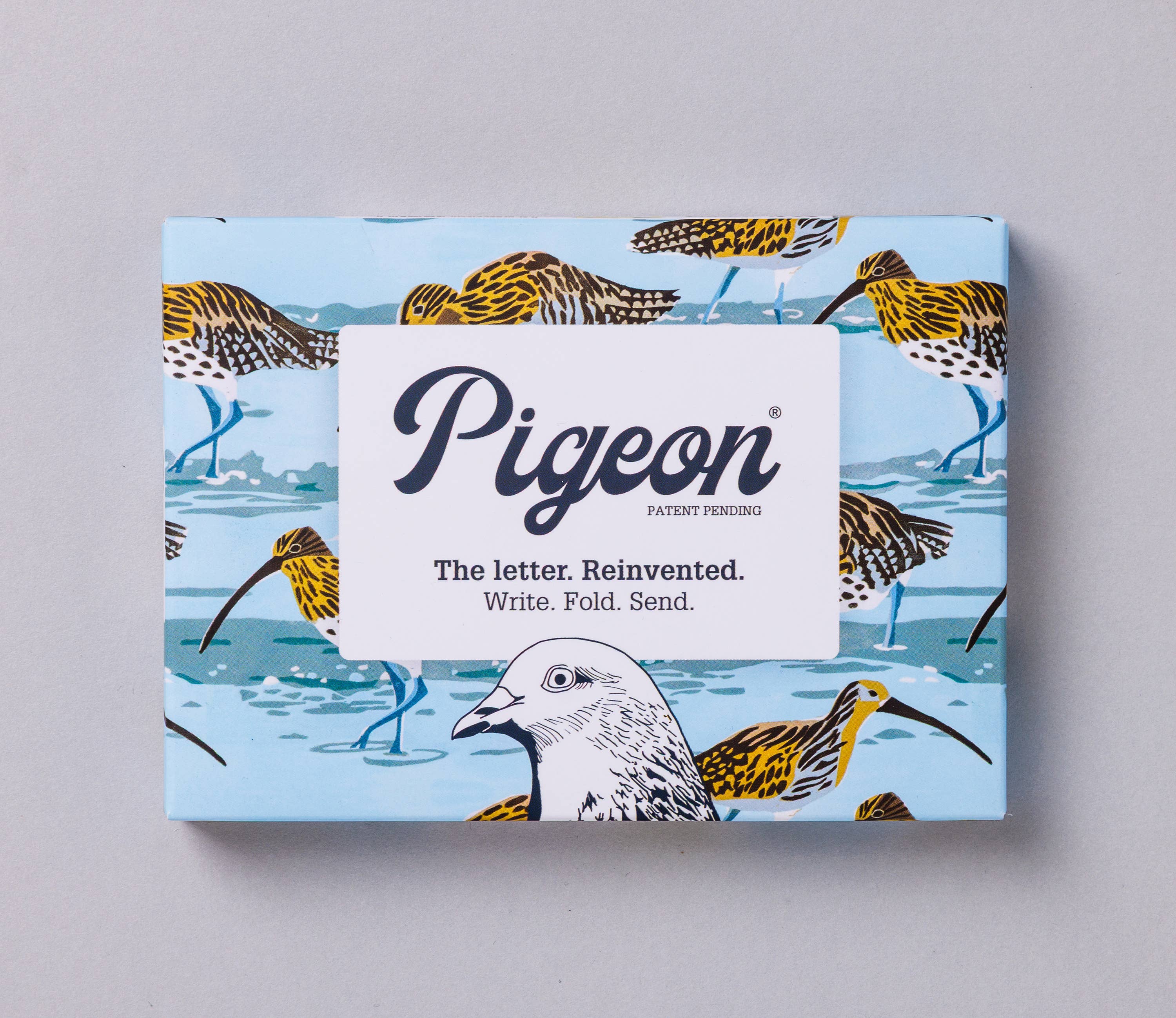 Favorite Story pigeonposted Hebridean Pigeon, Folding Seaside Letter Set – Pack of 6