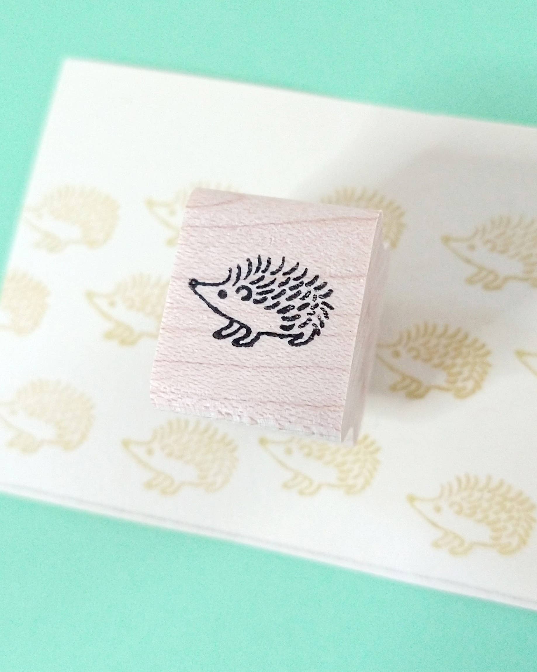 Favorite Story Peppercorn Paper Hedgehog Mini Stamp