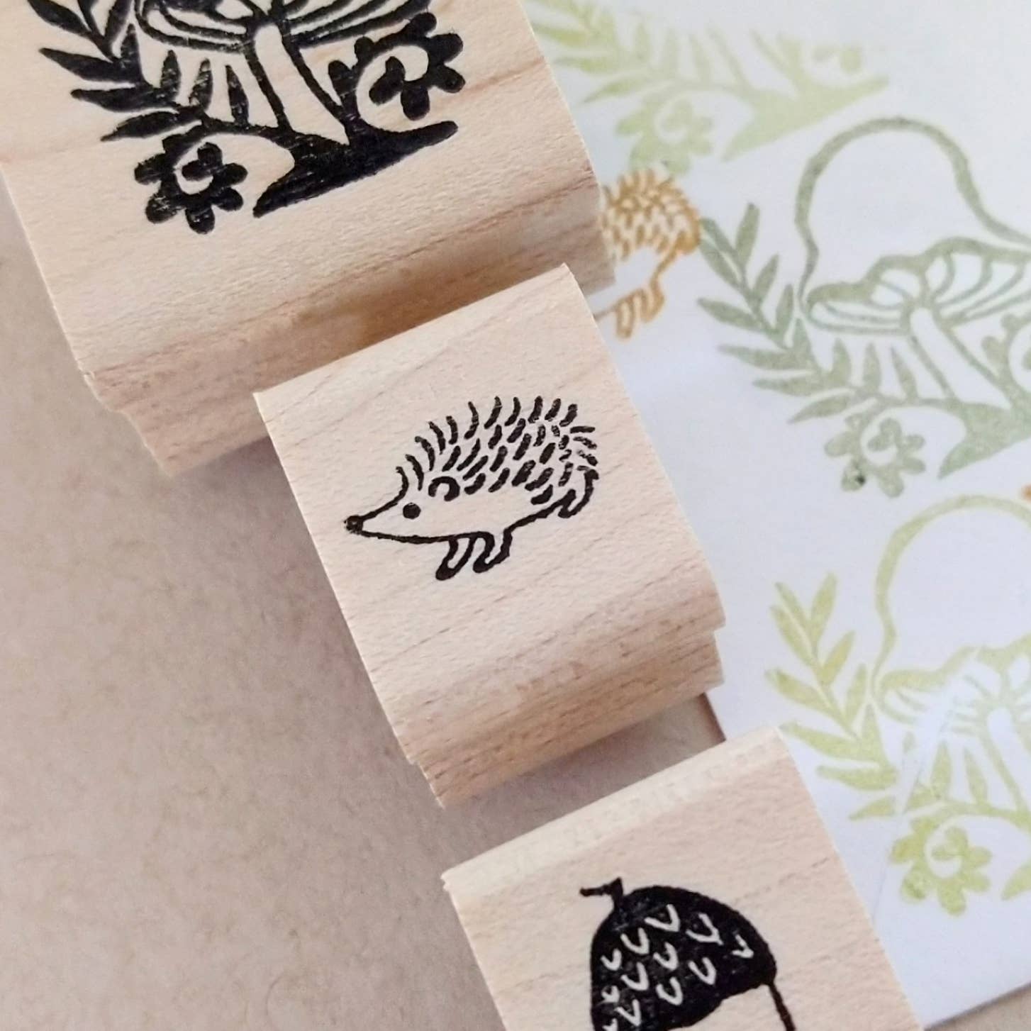 Favorite Story Peppercorn Paper Hedgehog Mini Stamp