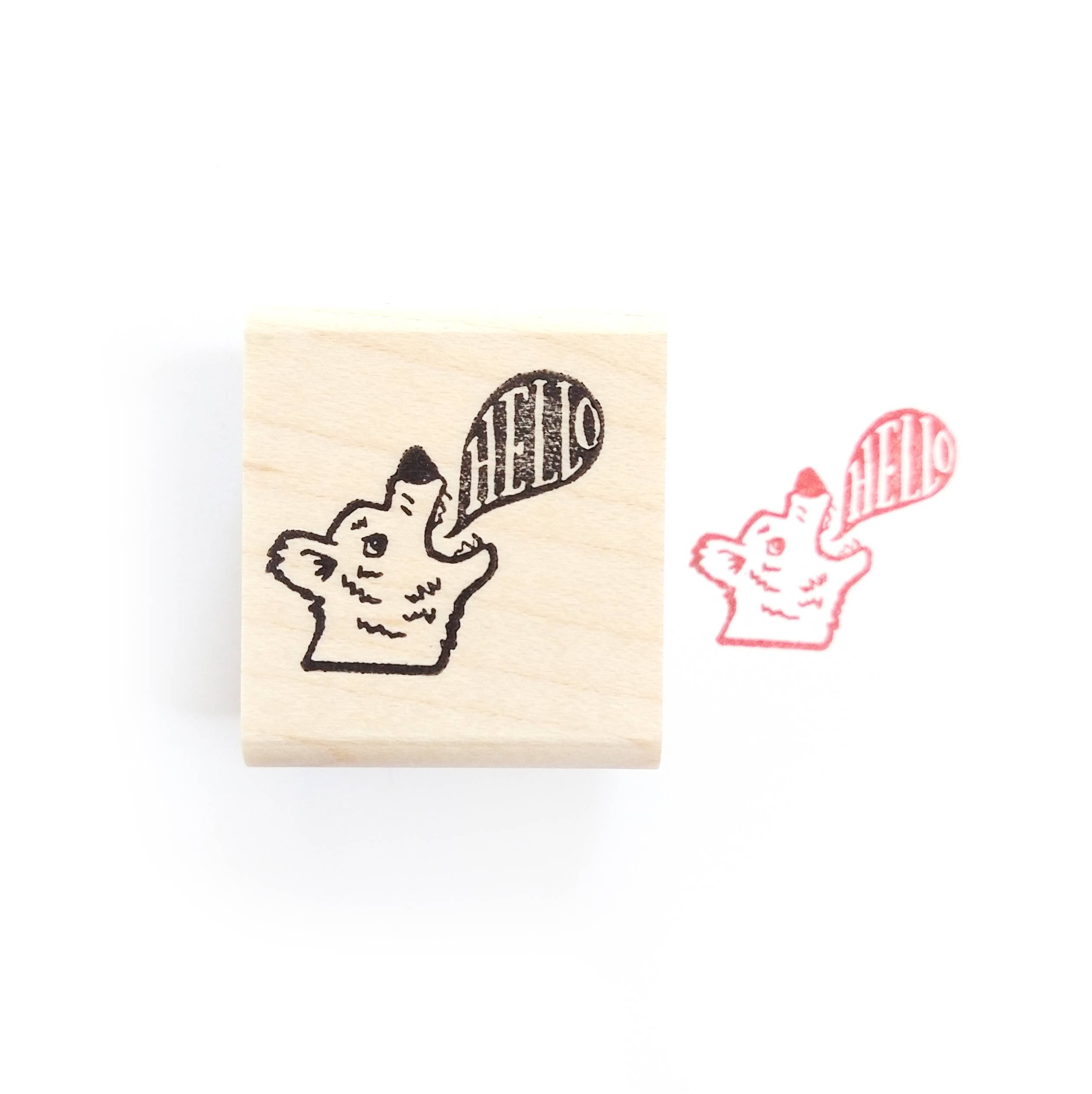 Favorite Story Peppercorn Paper Hello Bear Stamp