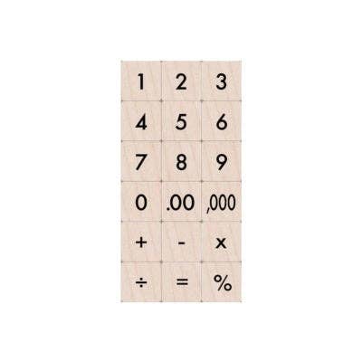 Favorite Story Hero Arts + Spellbinders Wholesale Hero Arts Math Fun Wood Ink 'n Stamp Set