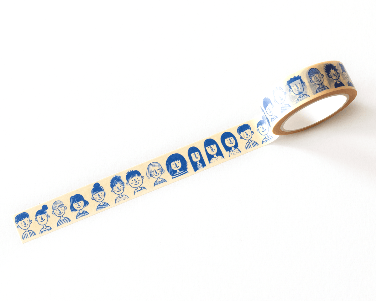 Favorite Story RippleSplash Studio (We Cover US Import Fees) Illustrated Faces Washi Tape