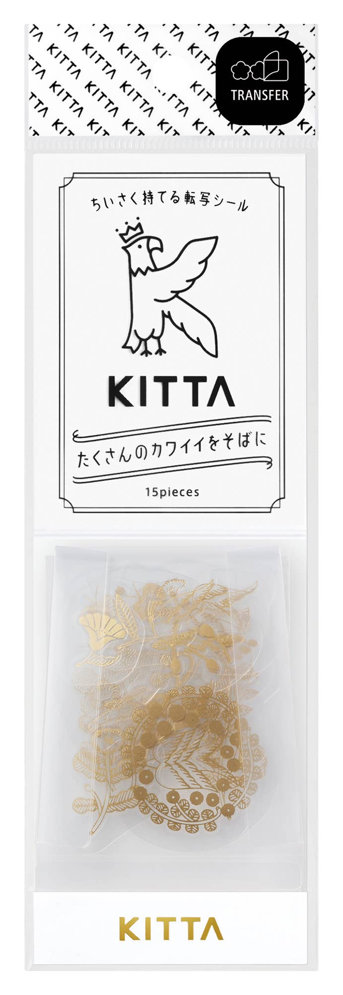 Favorite Story HITOTOKI by KING JIM KITTA Portable Washi Decorative Tape -GOLD Foil -