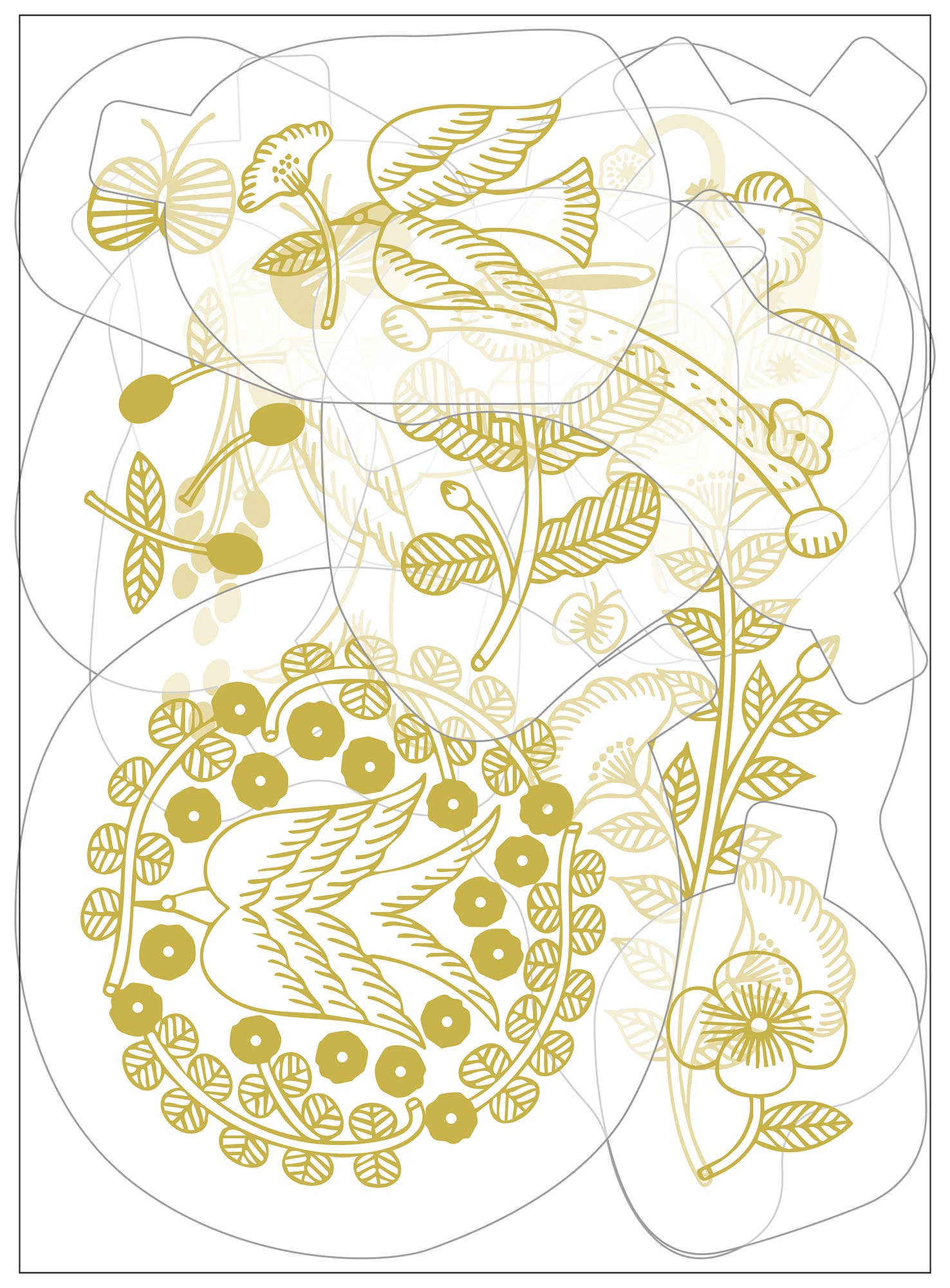 Favorite Story HITOTOKI by KING JIM KITTA Portable Washi Decorative Tape -GOLD Foil -