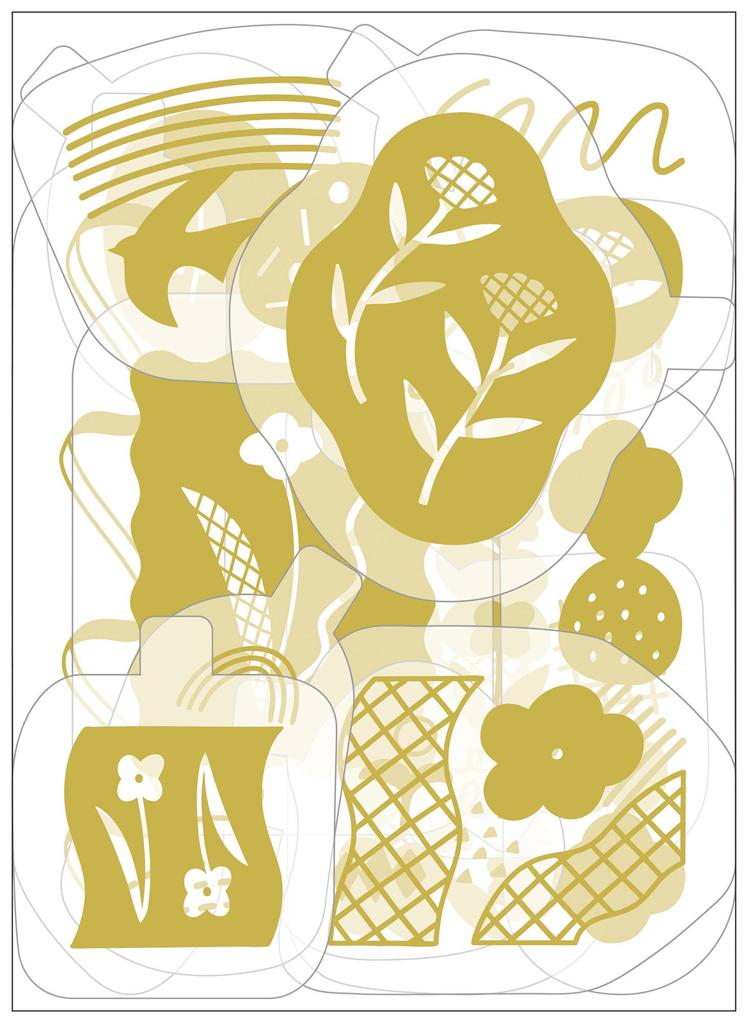 Favorite Story HITOTOKI by KING JIM KITTA Portable Washi Decorative Tape -GOLD Foil -