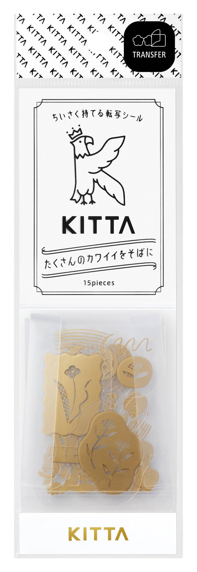 Favorite Story HITOTOKI by KING JIM KITTA Portable Washi Decorative Tape -GOLD Foil -