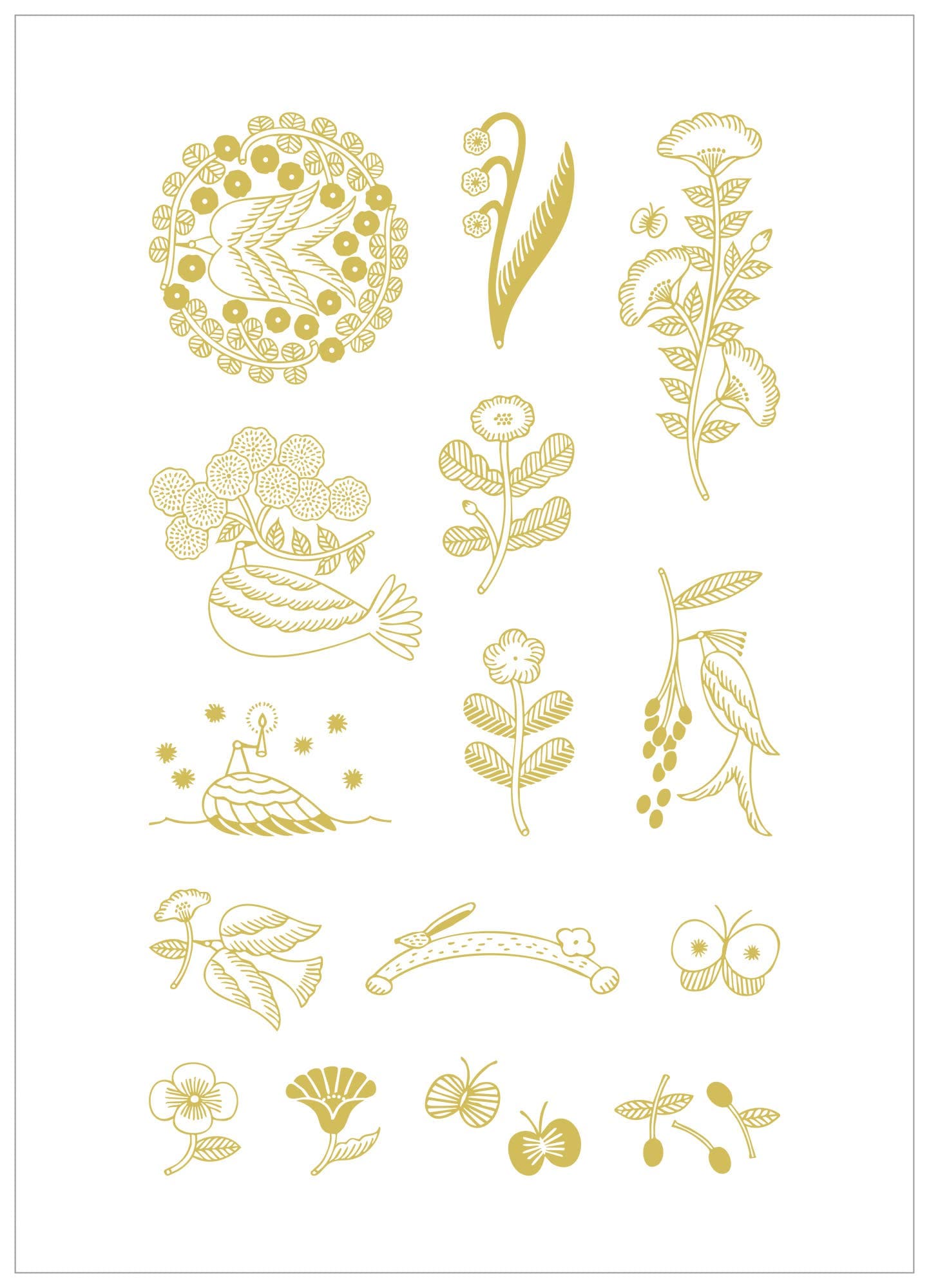 Favorite Story HITOTOKI by KING JIM -Flake- Brightness KITTA Portable Washi Decorative Tape -GOLD Foil -