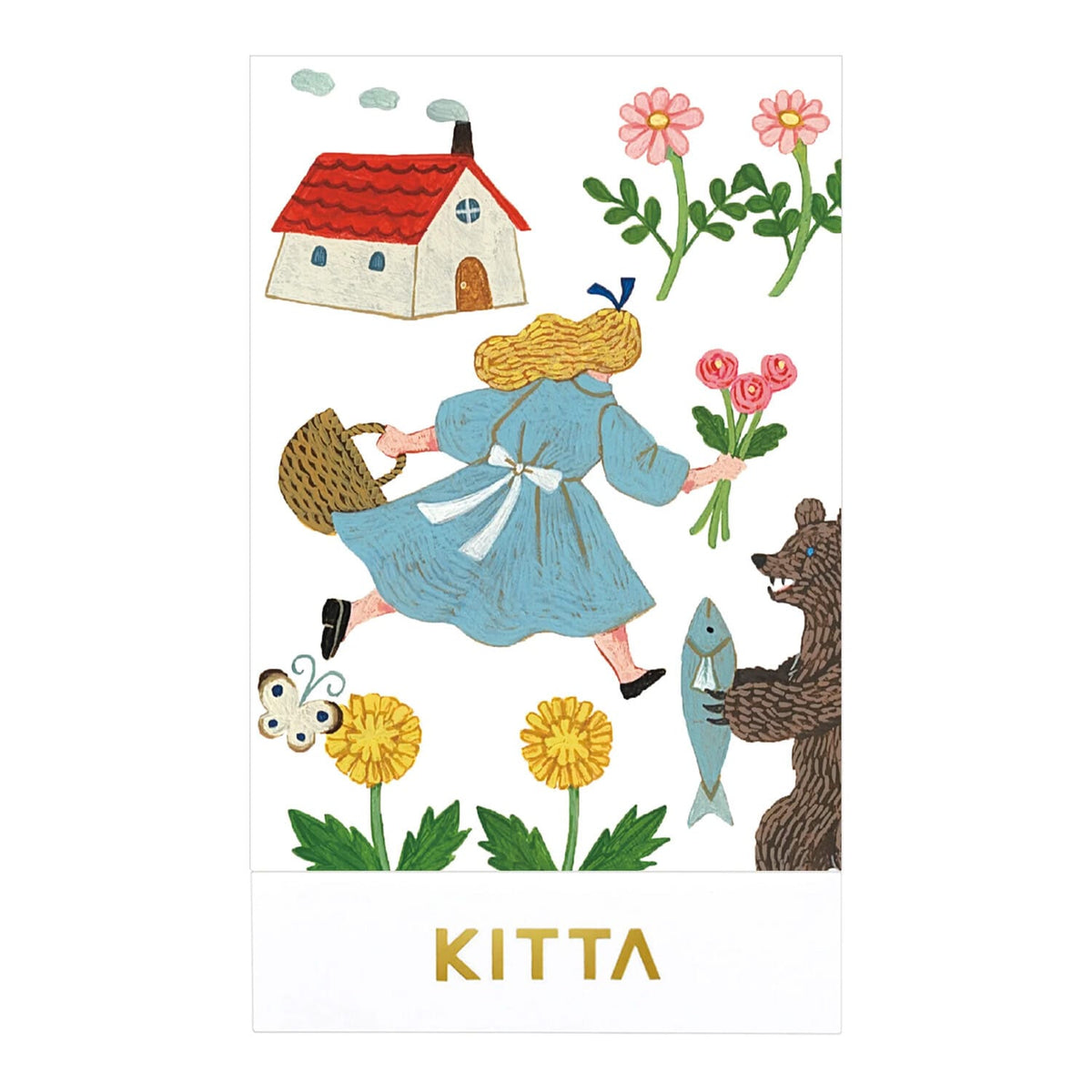 Favorite Story Washi Tape HITOTOKI by KING JIM KITTA Portable Washi Decorative Tape -Stamp style-