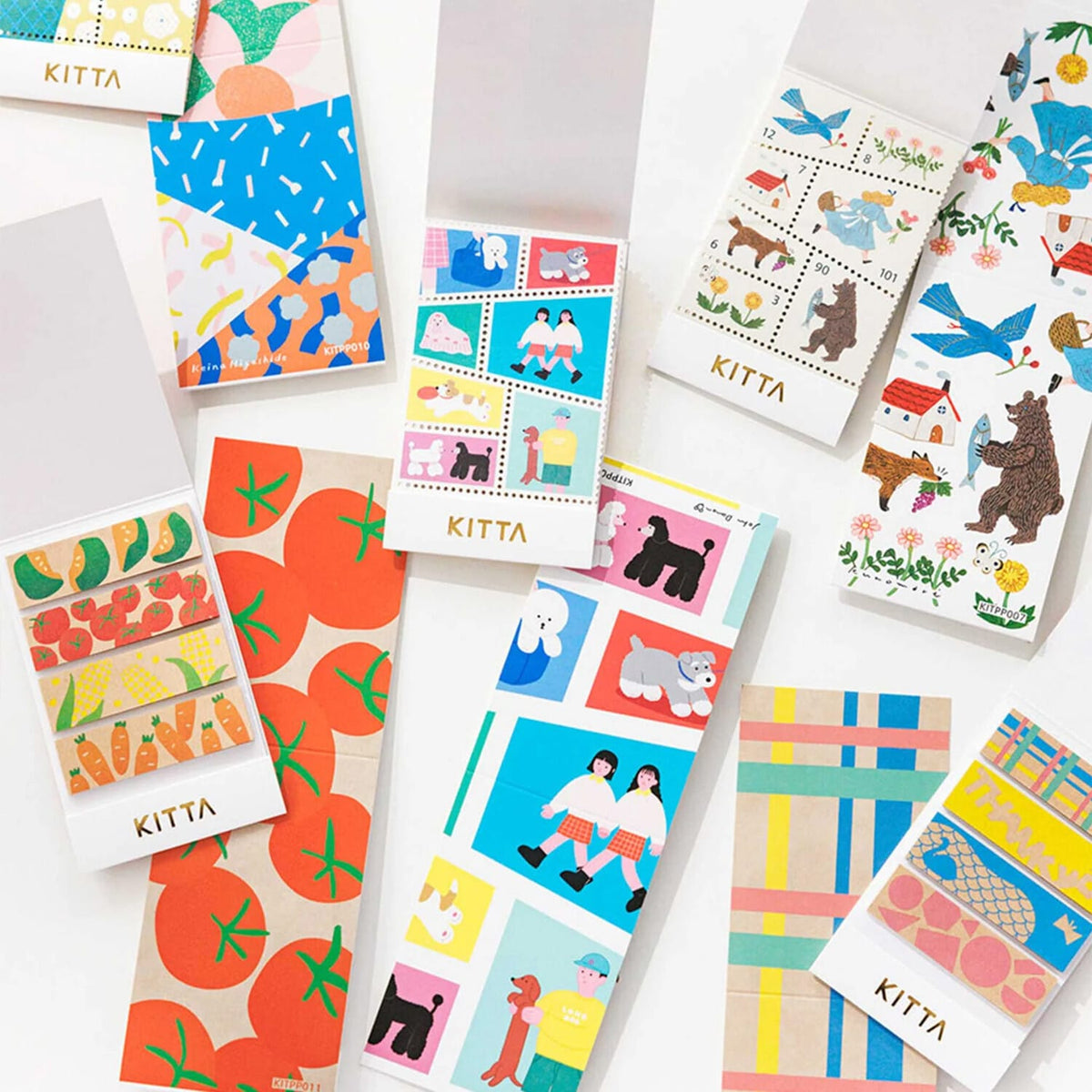Favorite Story Washi Tape HITOTOKI by KING JIM KITTA Portable Washi Decorative Tape -Stamp style-