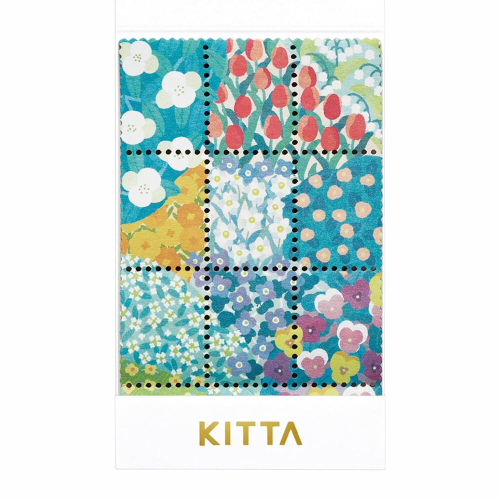 Favorite Story Washi Tape HITOTOKI by KING JIM -Stamp style- Garden KITTA Portable Washi Decorative Tape -Stamp style-