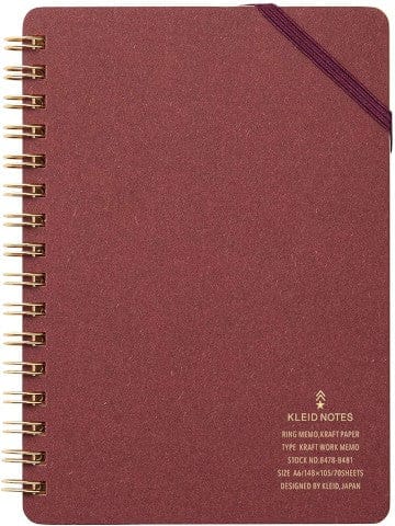 Favorite Story Notebook Kleid Burgundy Kleid A6 Kraft Work Memo