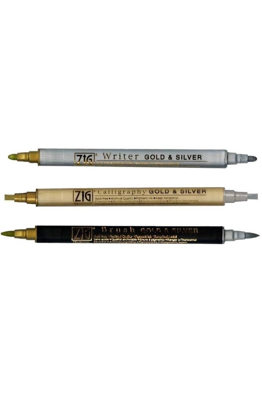 Favorite Story Chartpak, Inc. Kuretake Gold and  Silver Assortment Set