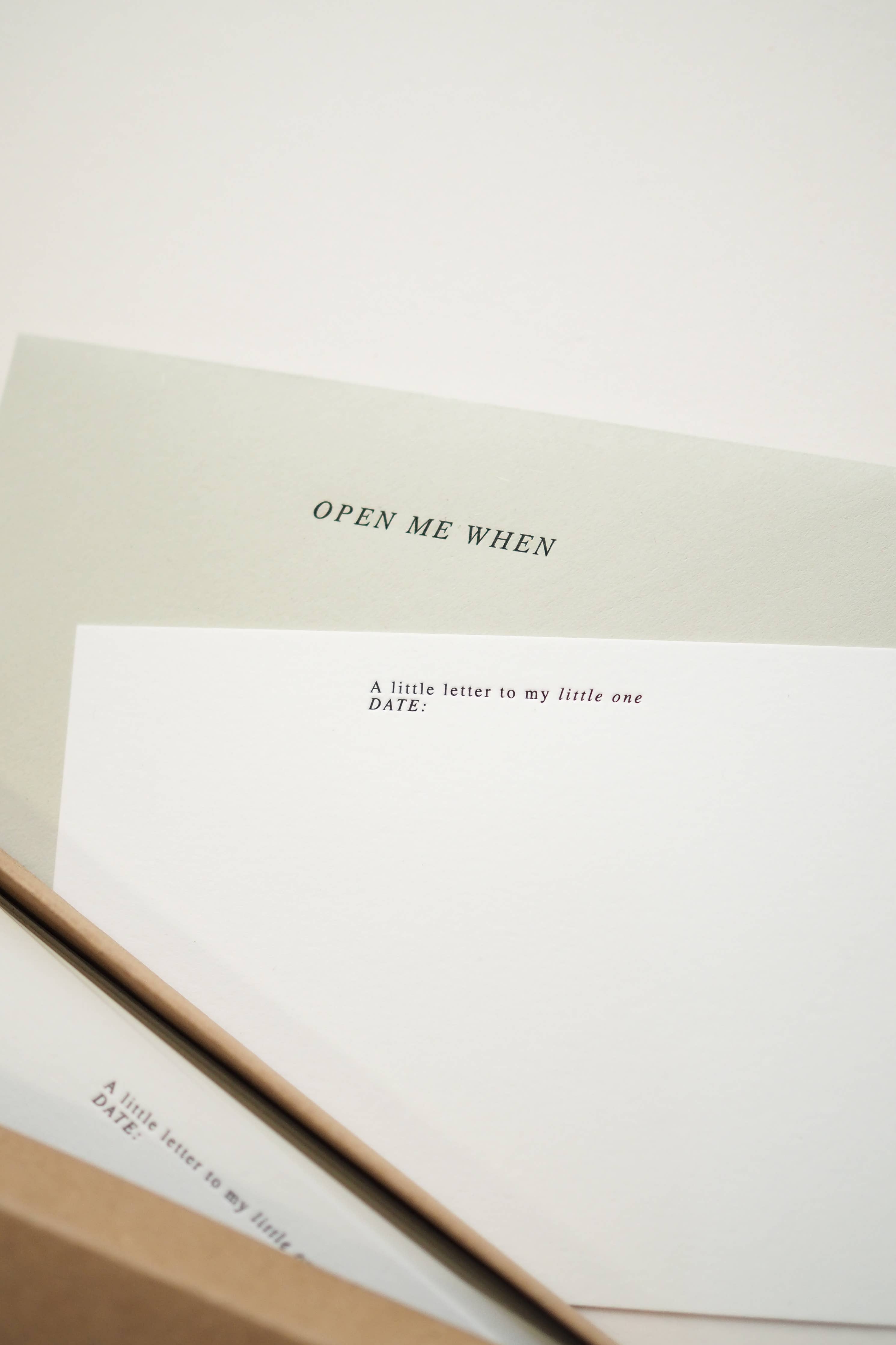 Favorite Story soch and co Letters to my little one notecard set