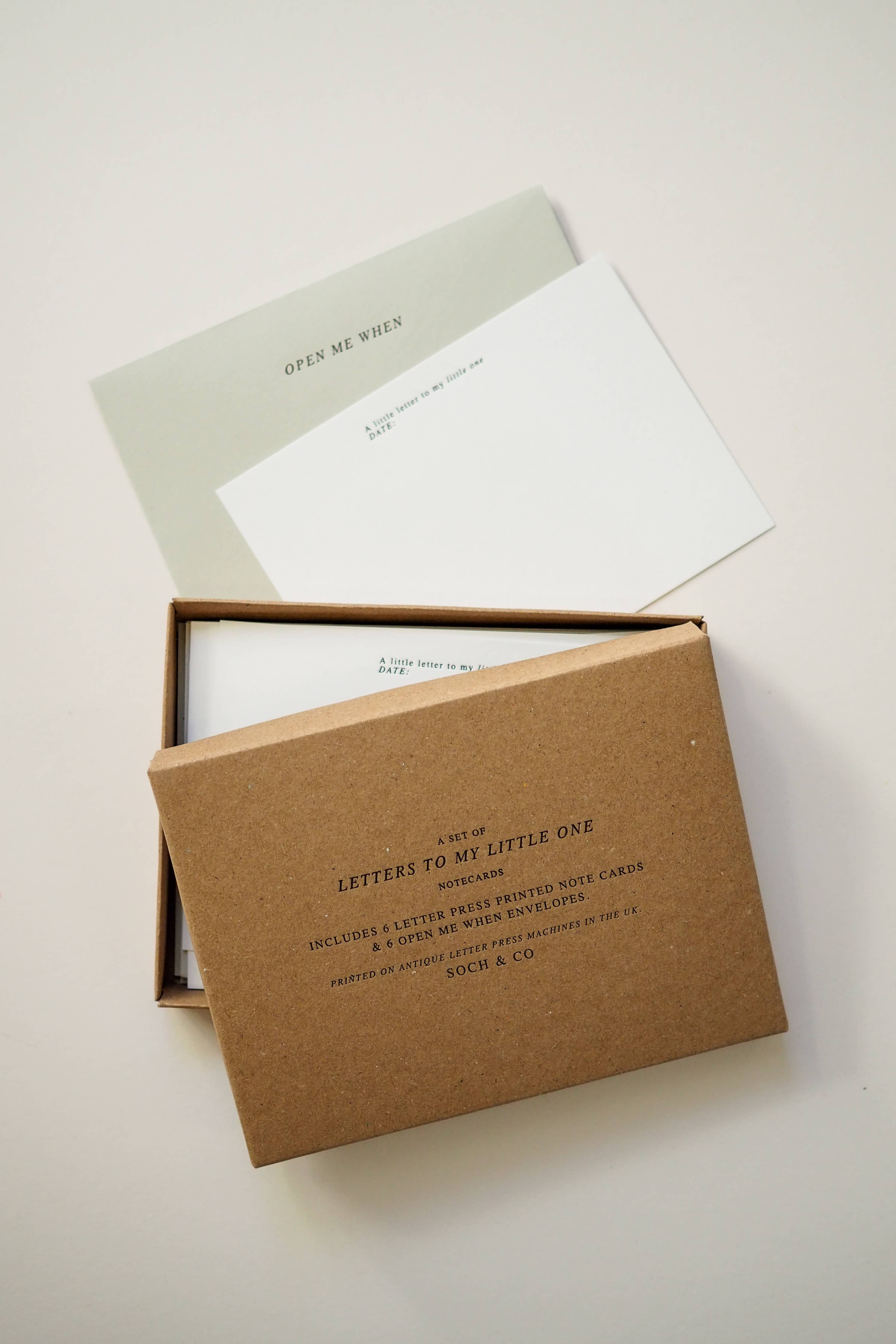 Favorite Story soch and co Letters to my little one notecard set