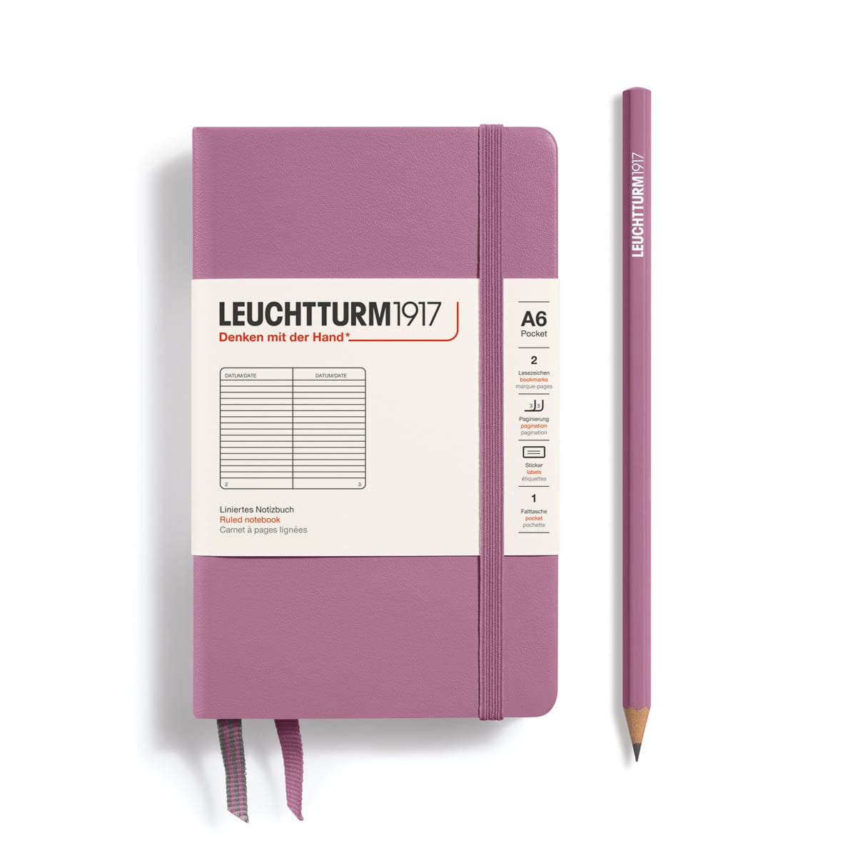 Favorite Story Notebook LEUCHTTURM1917 Dusty Rose / Ruled Leuchtturm Notebook - Pocket (A6) Hardcover