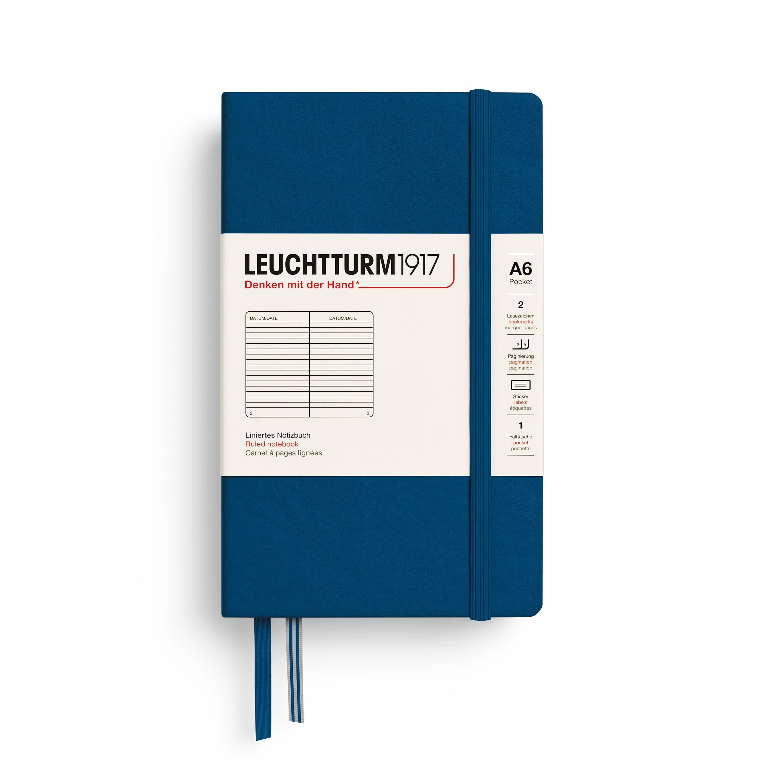 Favorite Story Notebook LEUCHTTURM1917 Indigo / Ruled Leuchtturm Notebook - Pocket (A6) Hardcover