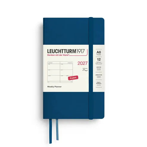 Favorite Story Planner LEUCHTTURM1917 Indigo Leuchtturm Weekly Planner 2027, 12 Months (A6 size)