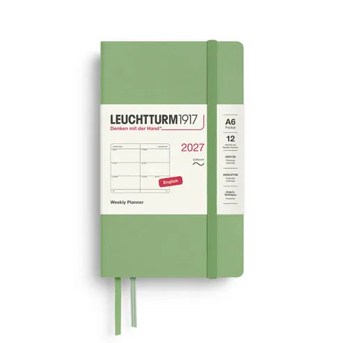 Favorite Story Planner LEUCHTTURM1917 Sage Leuchtturm Weekly Planner 2027, 12 Months (A6 size)