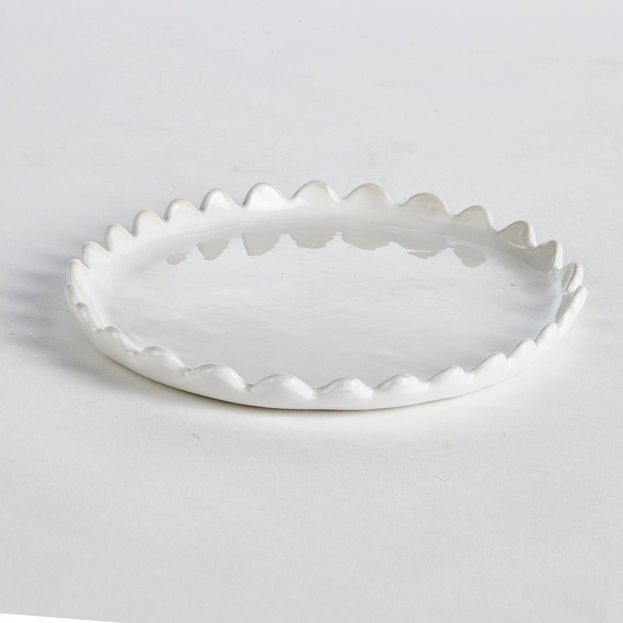 Favorite Story Napa Home & Garden Maddie Oval Tray, White