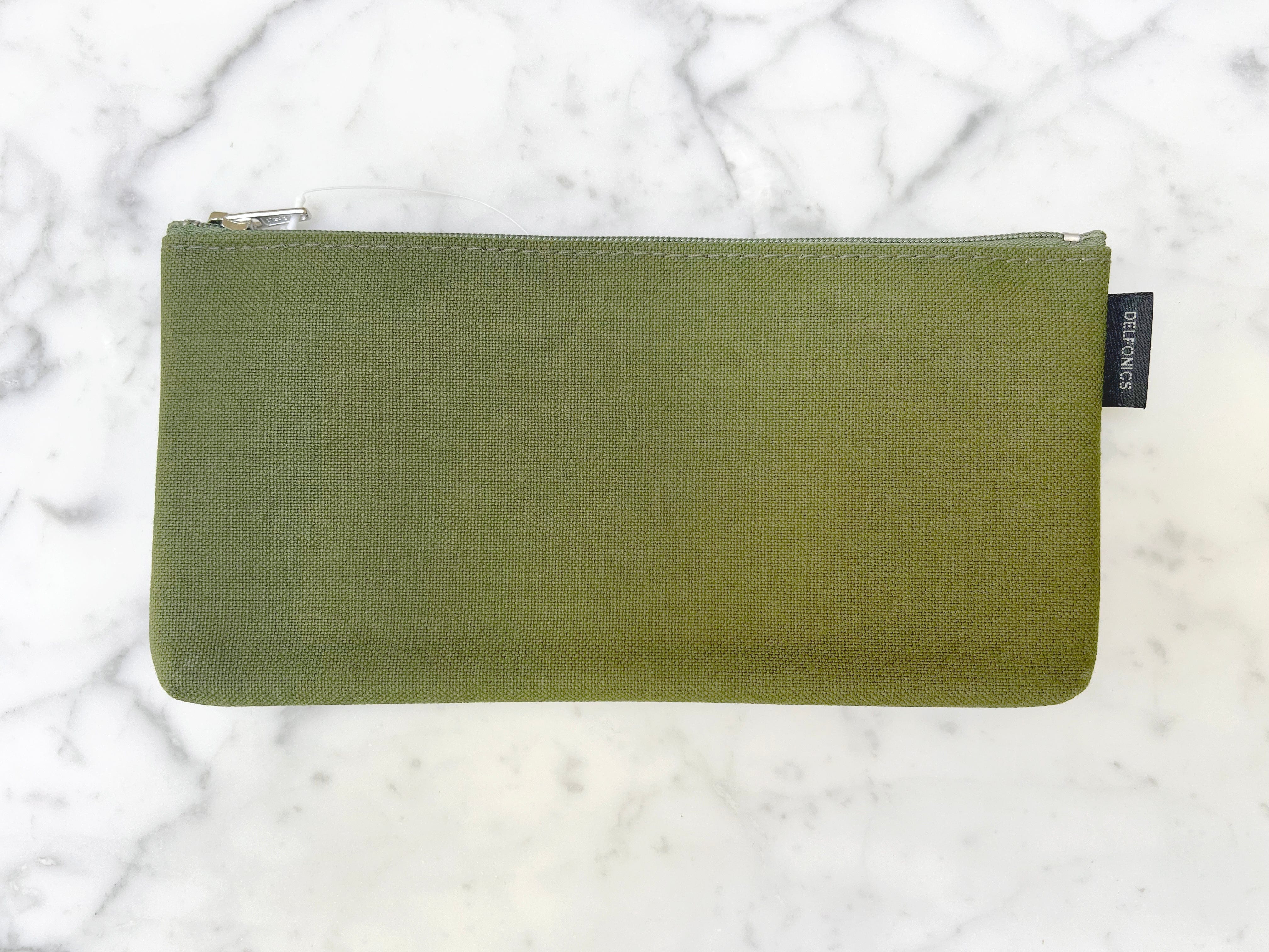 Favorite Story Pen Case Delfonics Mareku Flat Pen Case, Olive