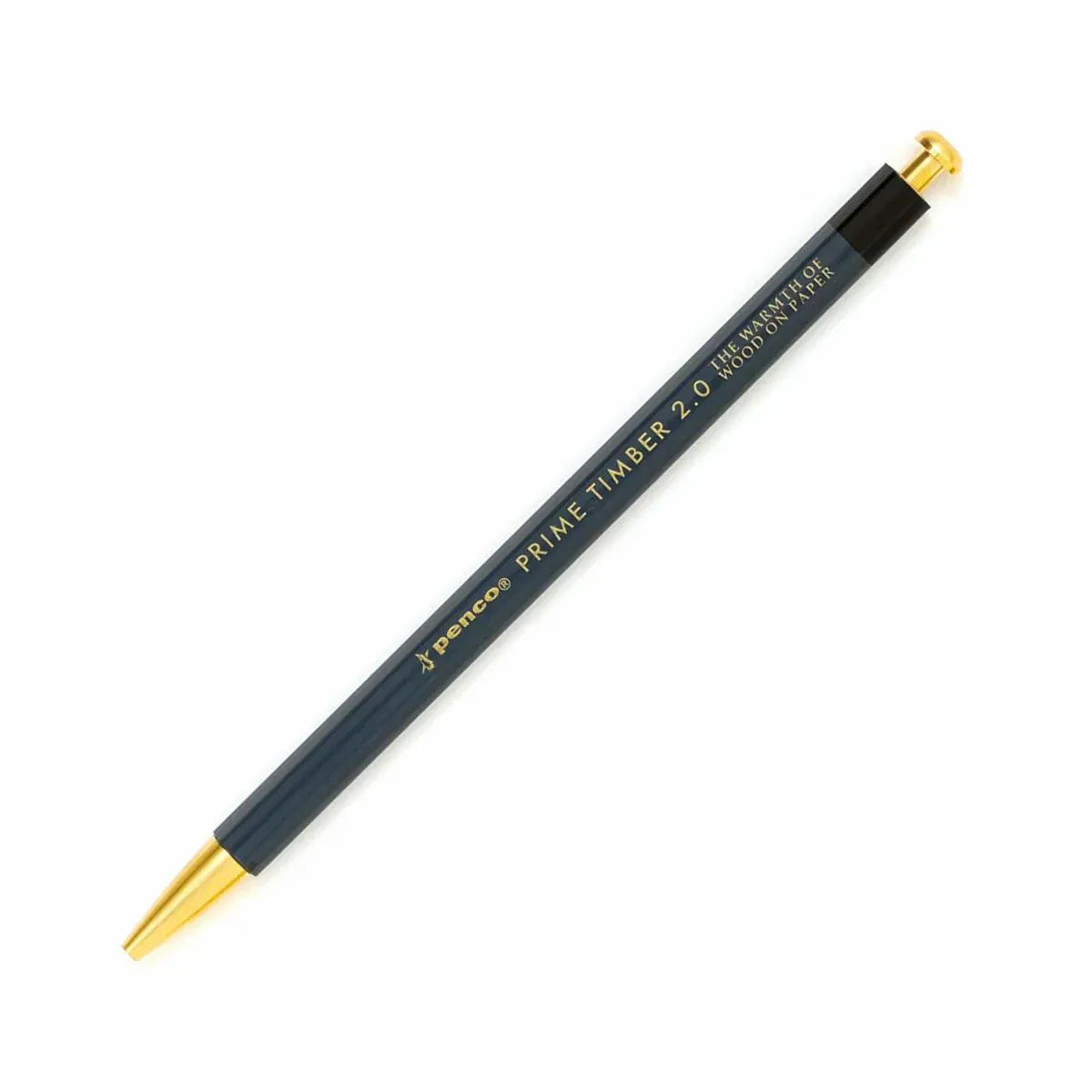Favorite Story Pencil Prime Timber Navy Mechanical Pencil, Brass