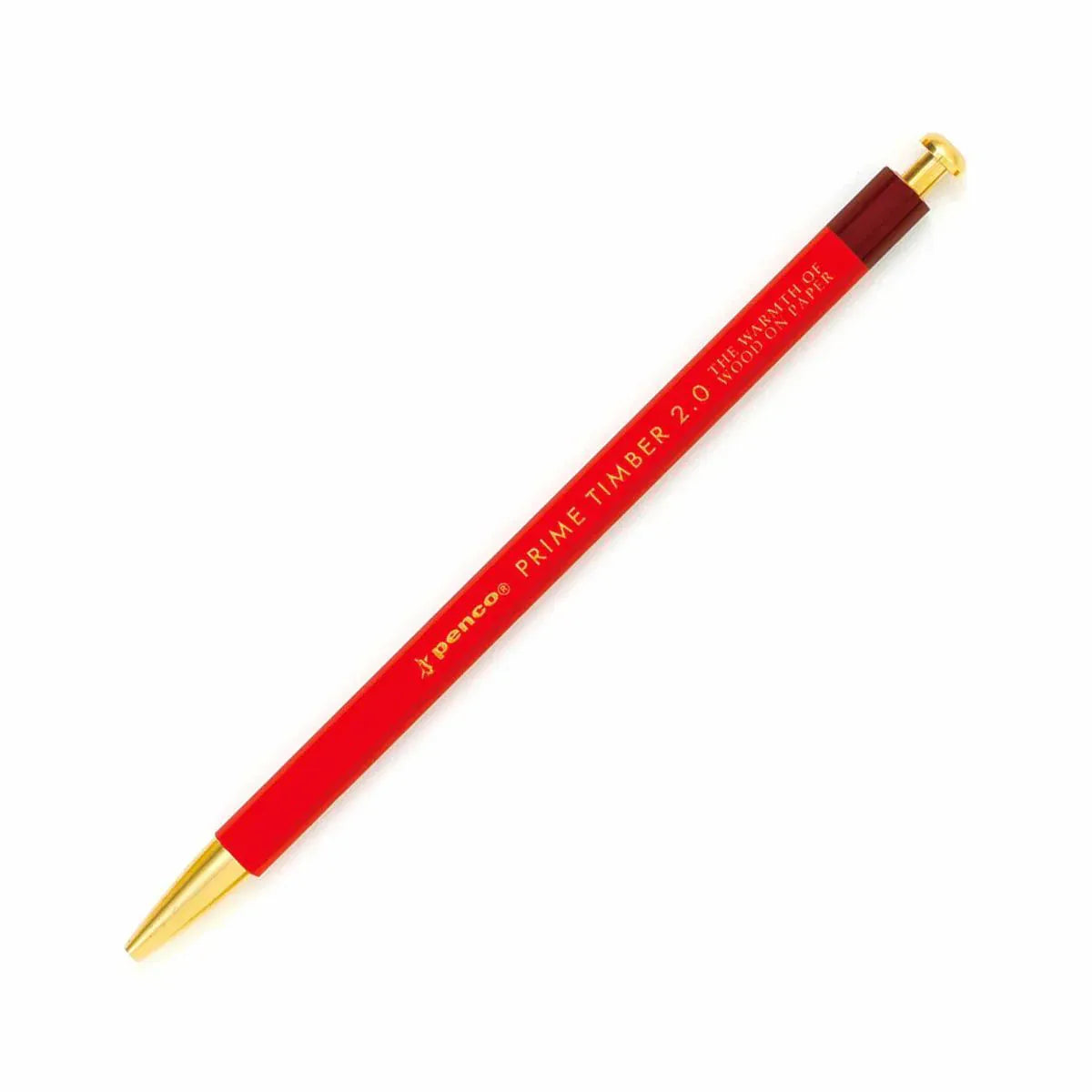 Favorite Story Pencil Prime Timber Red Mechanical Pencil, Brass