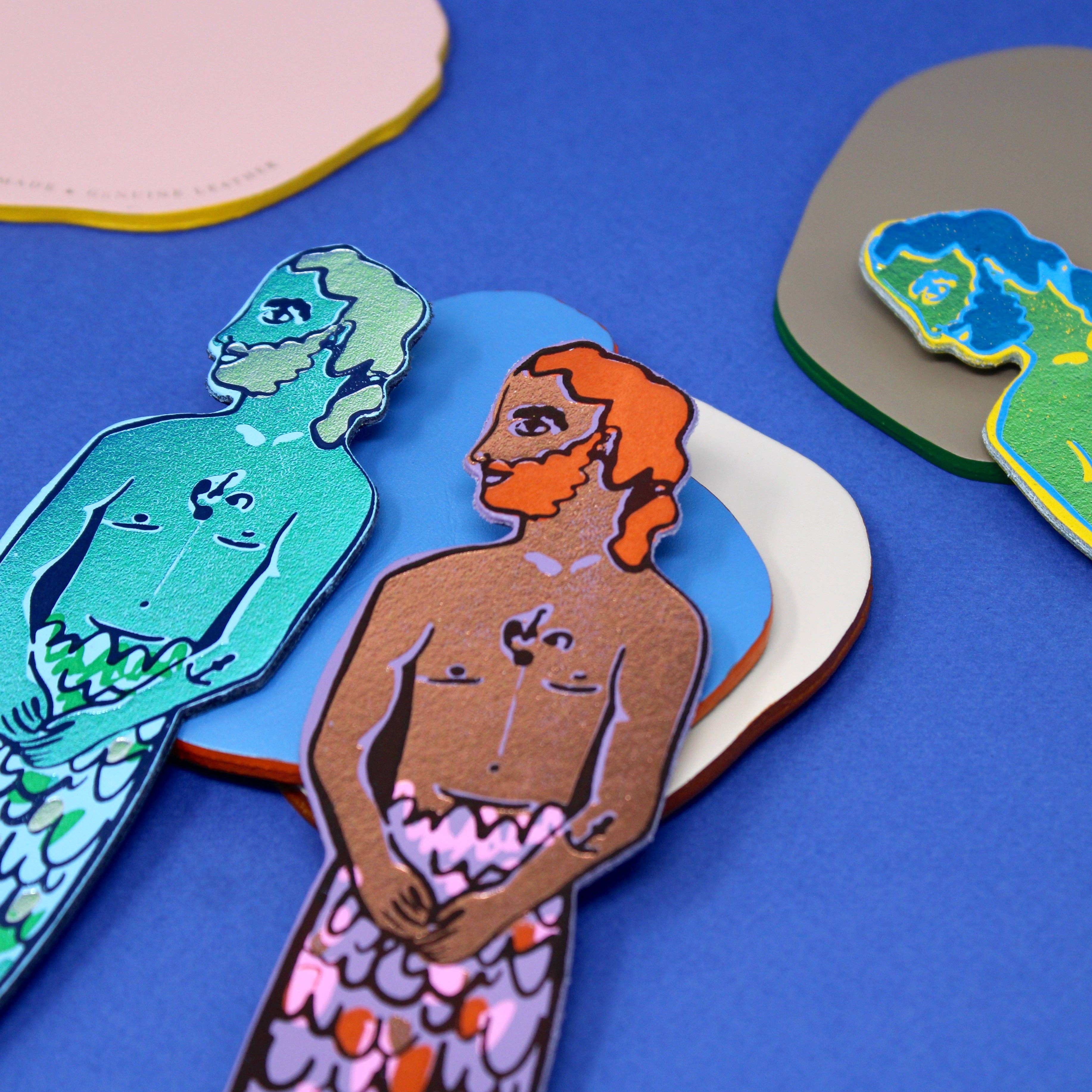 Favorite Story Ark Colour Design Lilac Mer-Man Bookmark