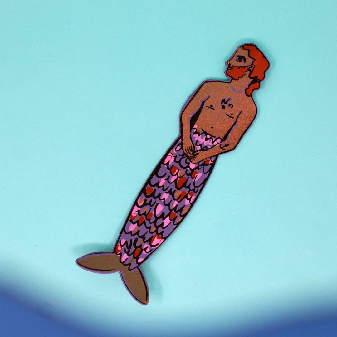 Favorite Story Ark Colour Design Lilac Mer-Man Bookmark