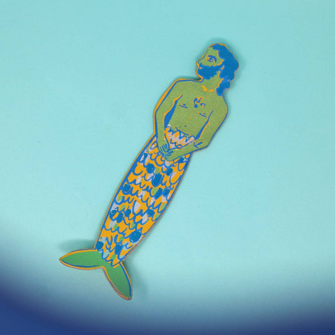 Favorite Story Ark Colour Design Lilac Mer-Man Bookmark