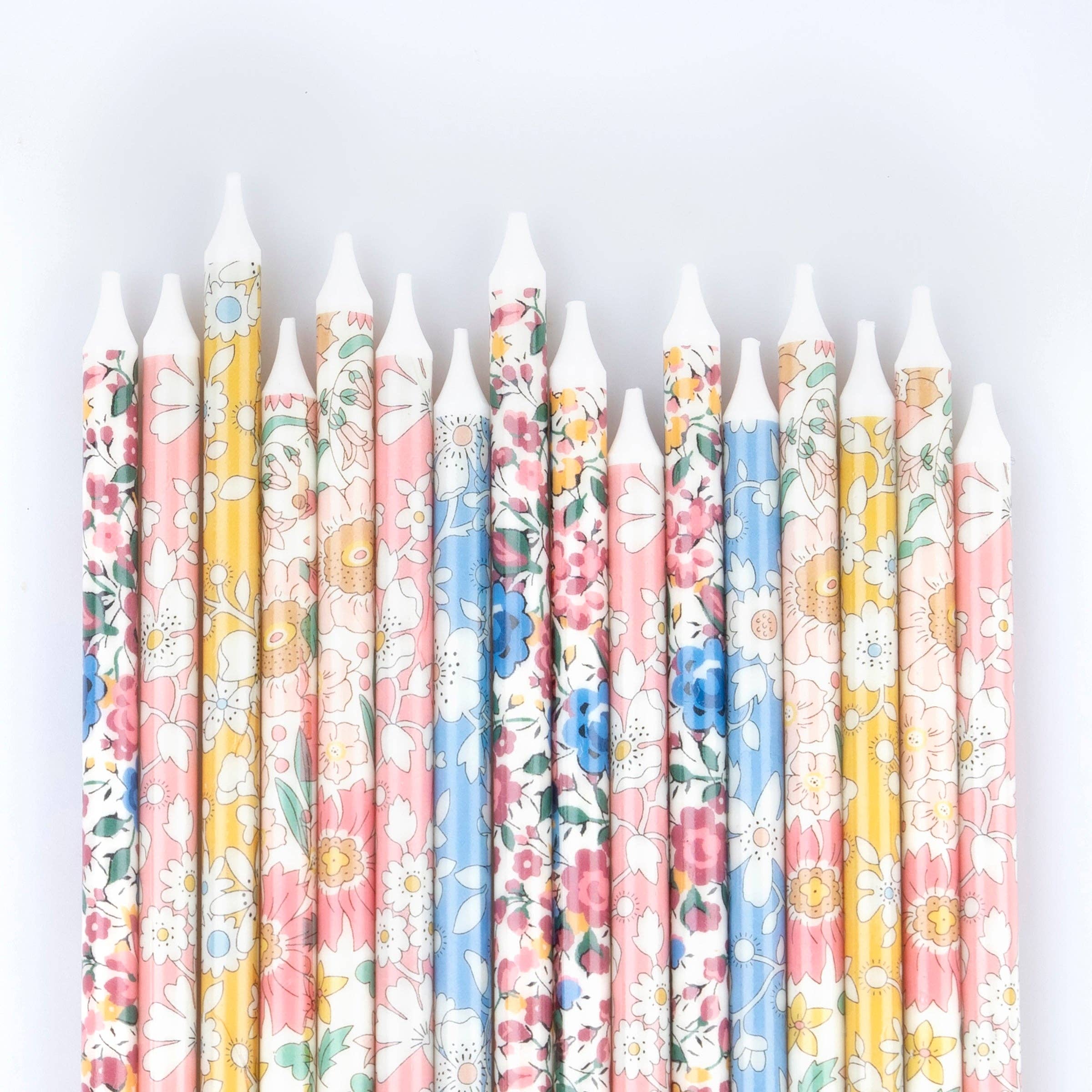 Favorite Story Meri Meri Meri Meri x Liberty Mixed Print Party Candles