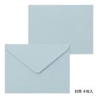Favorite Story Midori Midori Letterpress Die-Cut Oval Stationery, Blue Wreath