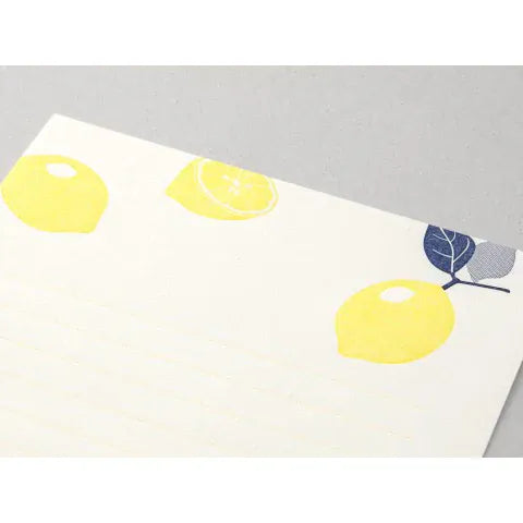 Favorite Story Midori Midori Letterpress Letter Set - Lemon