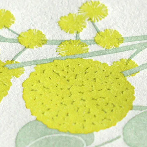Favorite Story Midori Midori Letterpress Letter Set - Yellow Bouquet