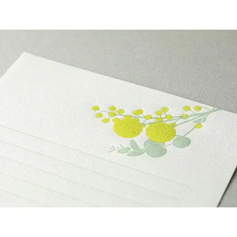 Favorite Story Midori Midori Letterpress Letter Set - Yellow Bouquet