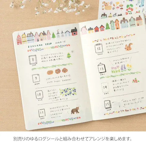 Favorite Story Midori Midori Yuru Log Notebook B6, Scandanavia