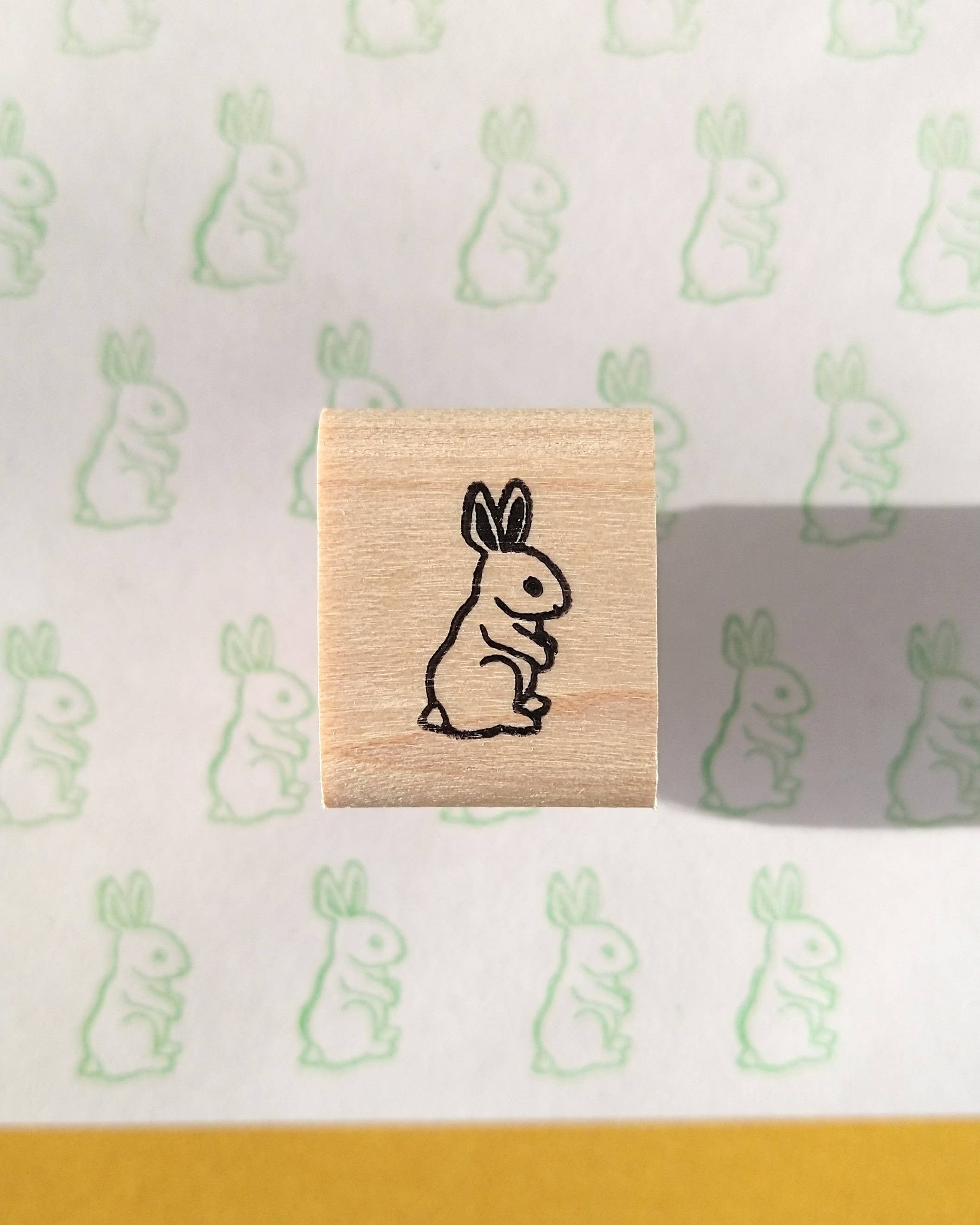 Favorite Story Peppercorn Paper Mini Bunny Rubber Stamp