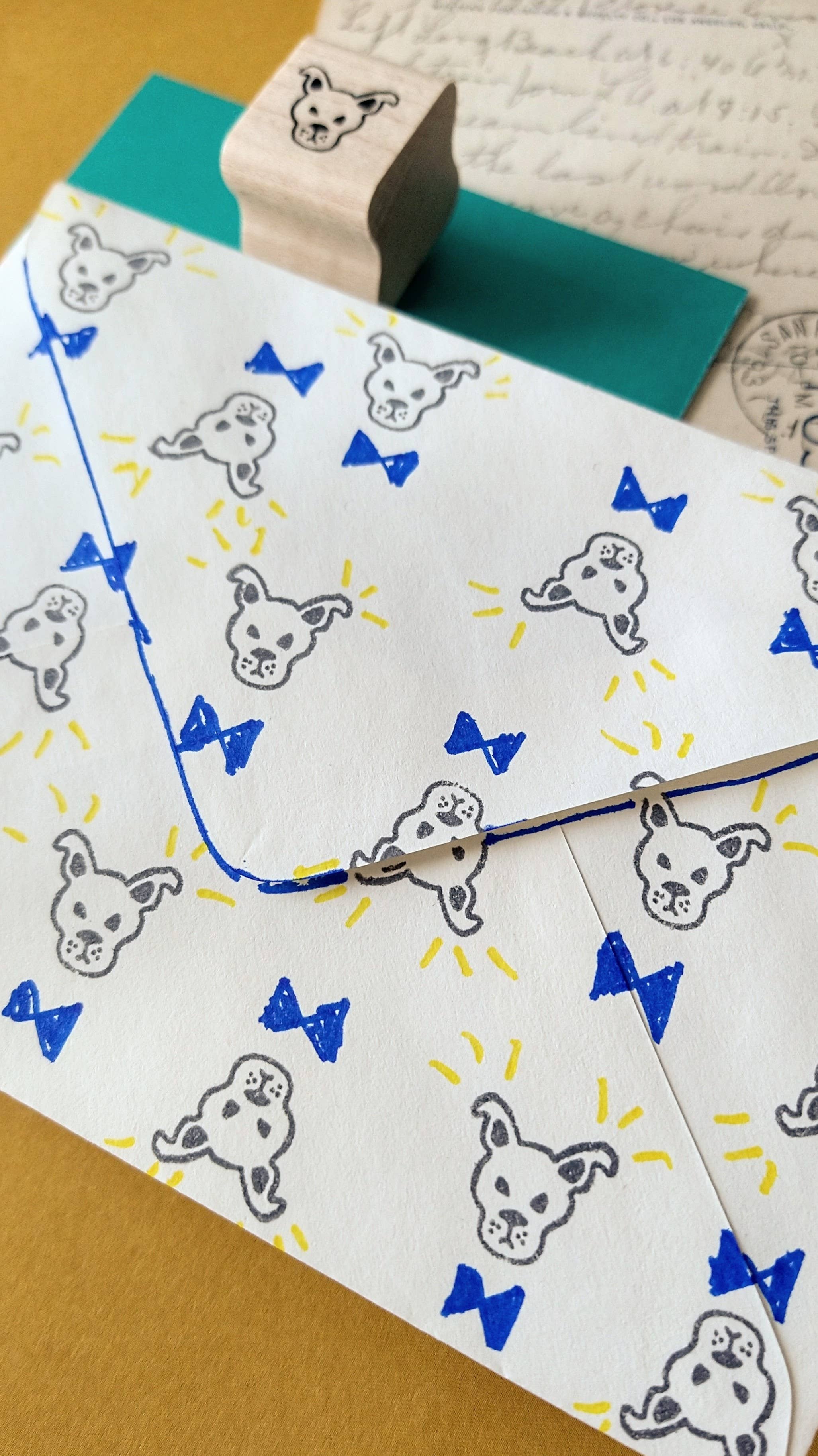 Favorite Story Peppercorn Paper Mini Dog Rubber Stamp