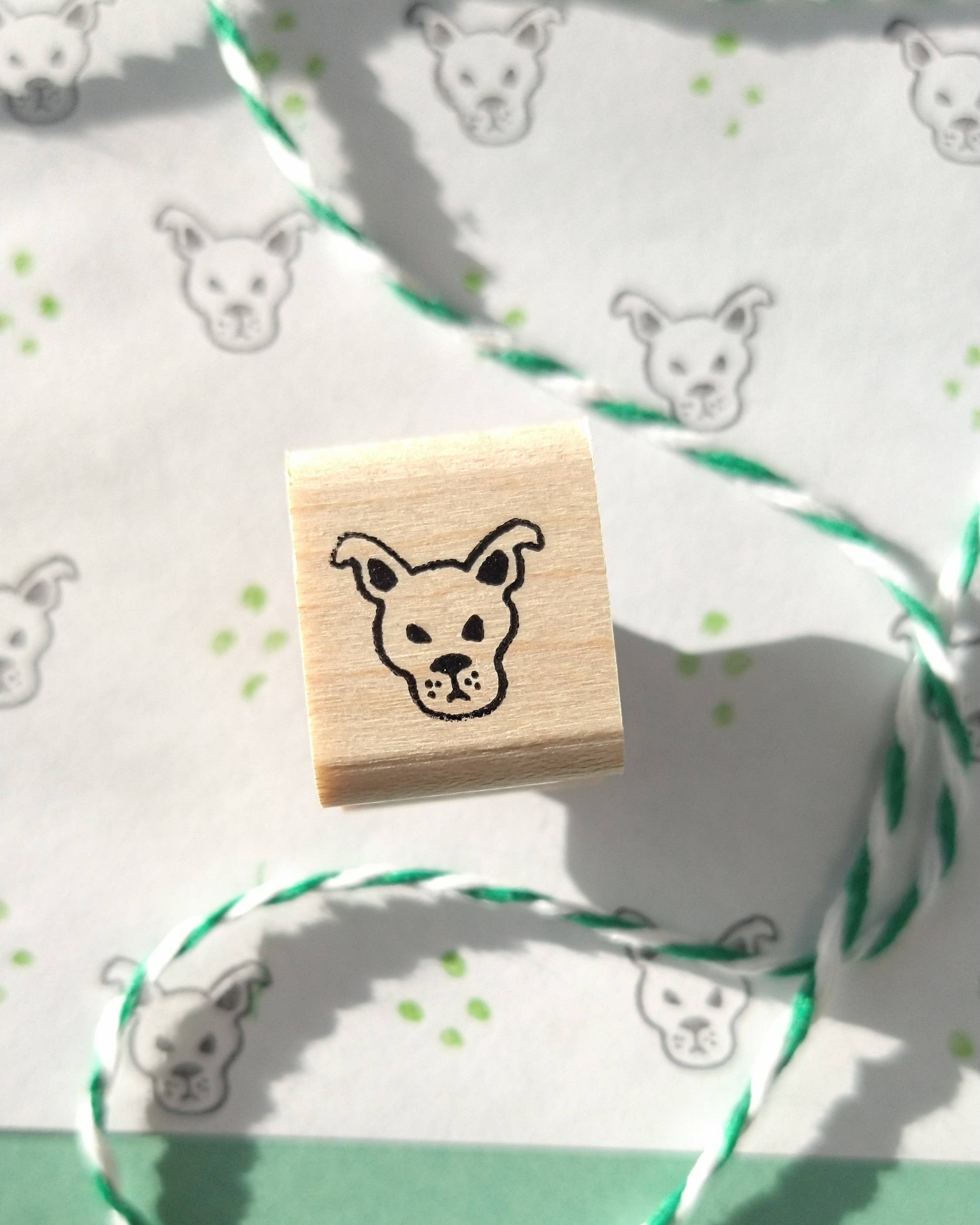 Favorite Story Peppercorn Paper Mini Dog Rubber Stamp