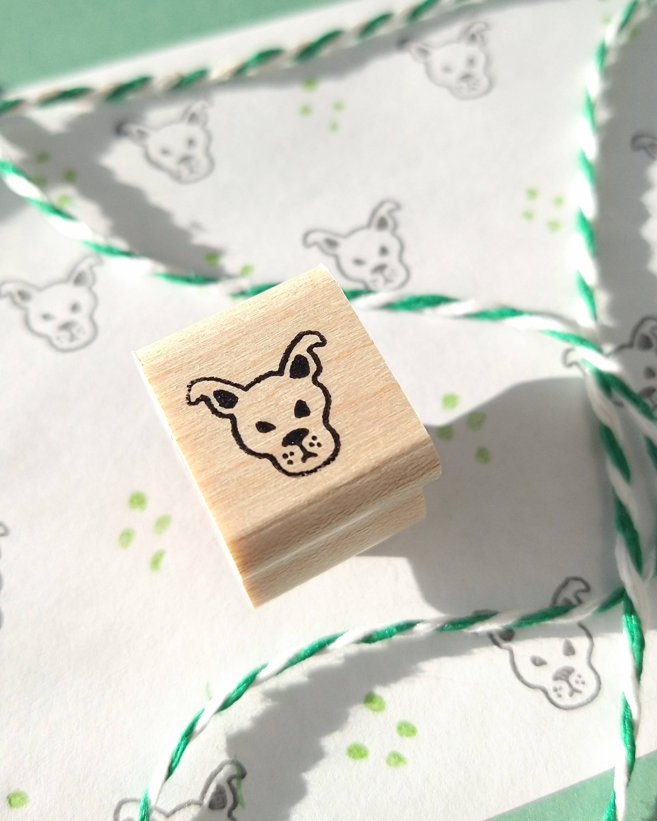 Favorite Story Peppercorn Paper Mini Dog Rubber Stamp