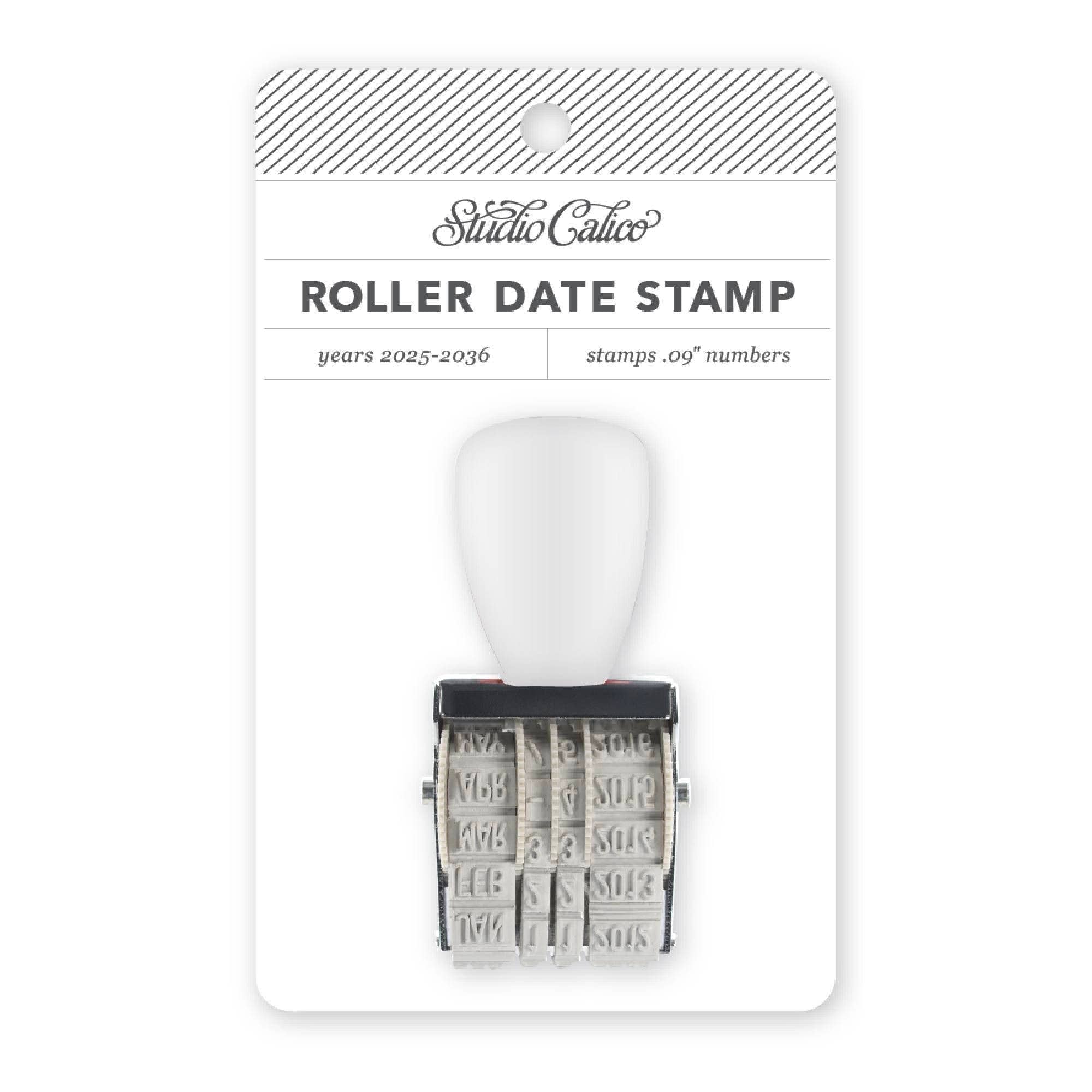 Favorite Story Studio Calico Mini Roller Date Stamp