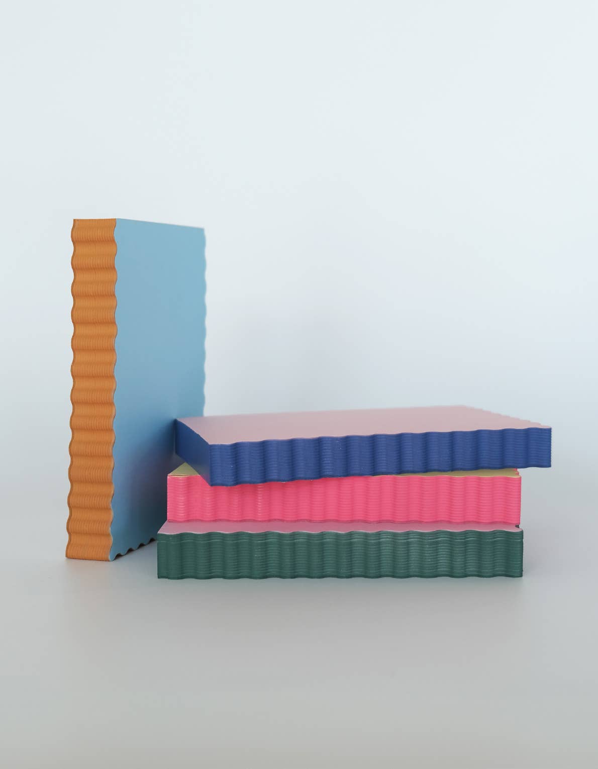 Favorite Story Idlewild Co. Mini Wave Shaped Notepad | Citron + Hot Coral Edge