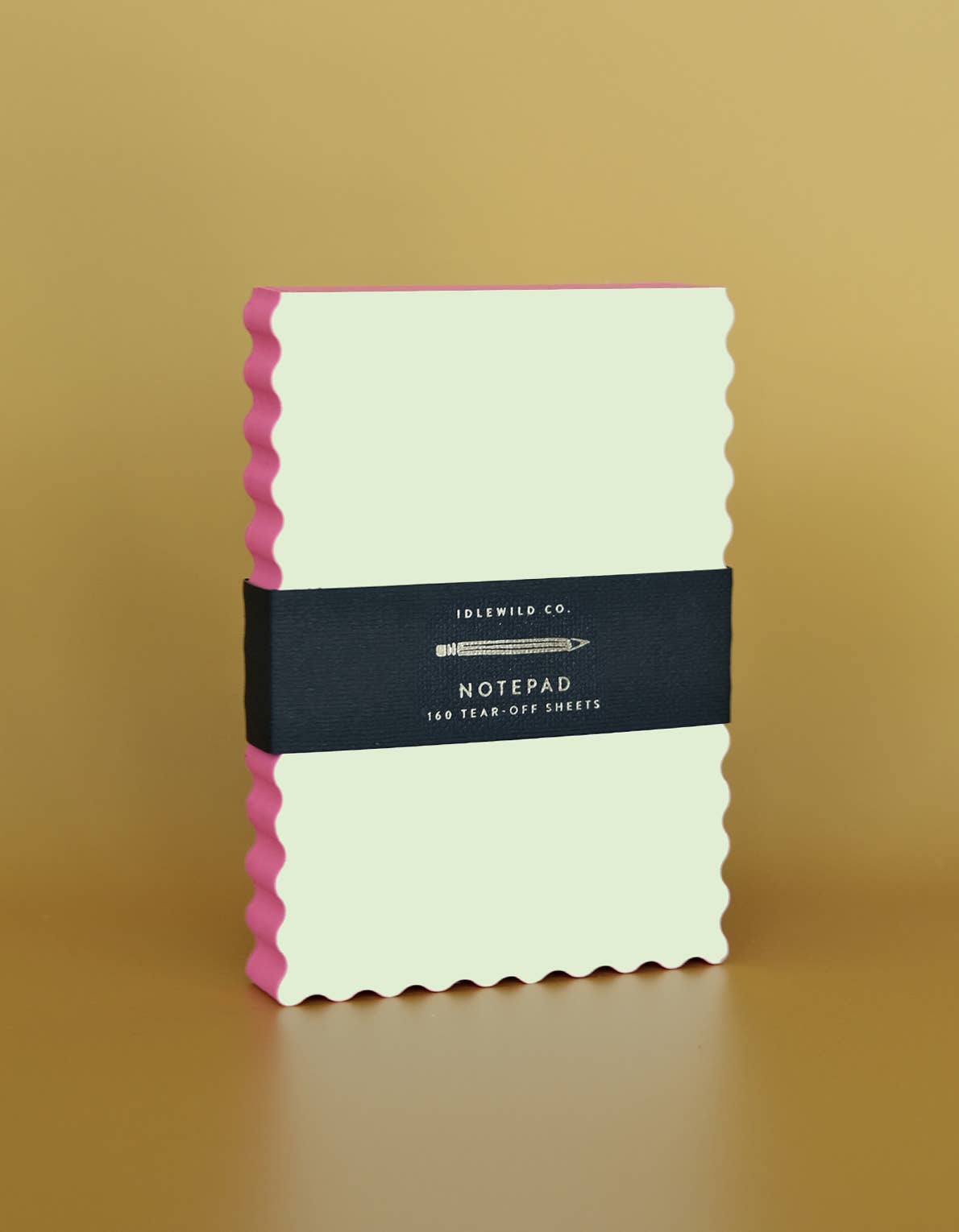 Favorite Story Idlewild Co. Mini Wave Shaped Notepad | Citron + Hot Coral Edge